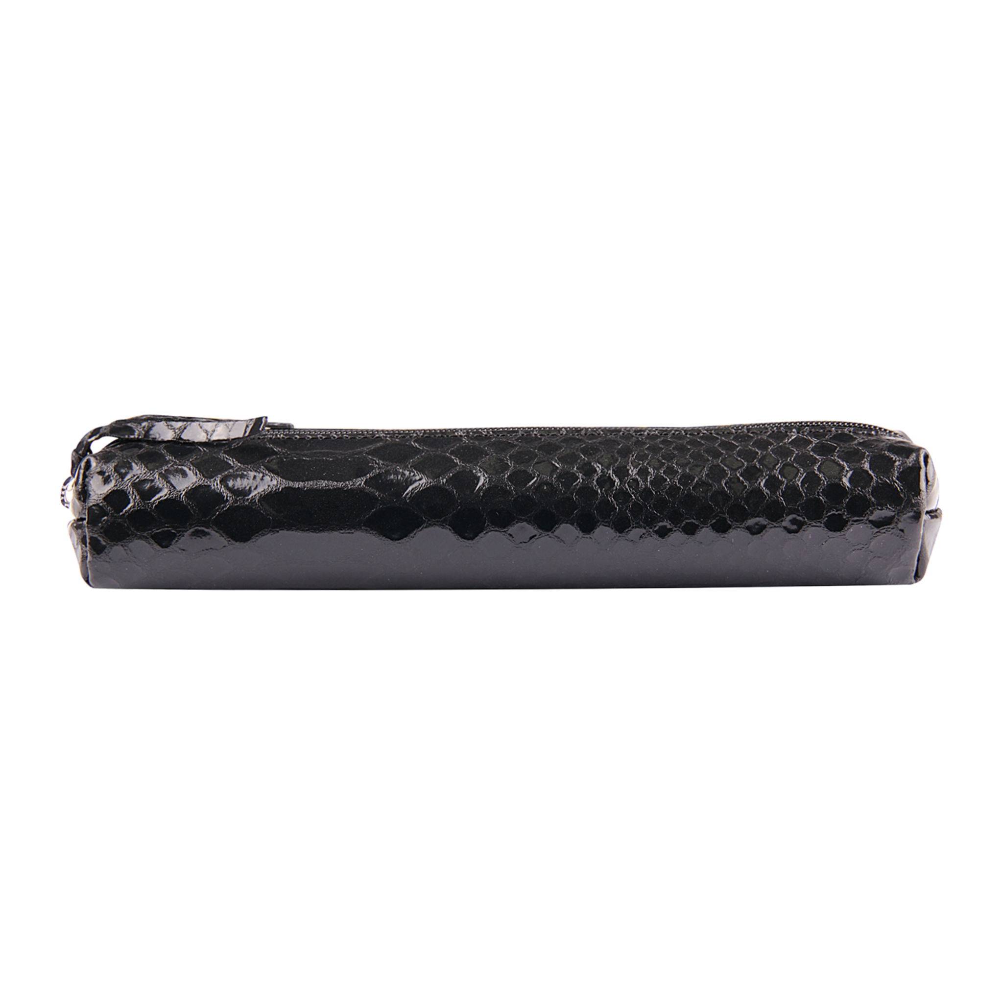 Clairefontaine 4x Schlampermäppchen 4x2,5x19,5cm schwarz Pythonschwarz 410173C