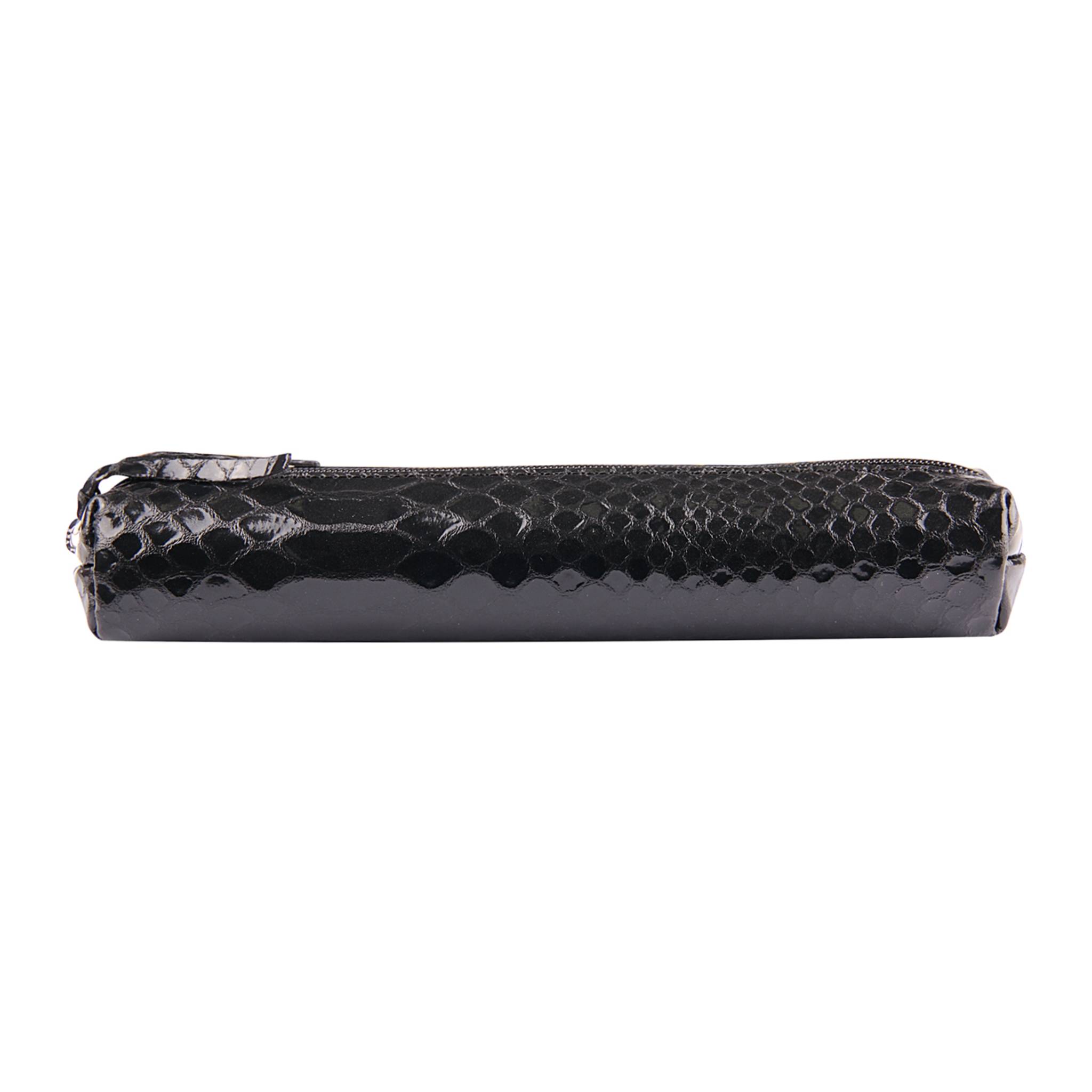 Clairefontaine 4x Schlampermäppchen 4x2,5x19,5cm schwarz Pythonschwarz 410173C