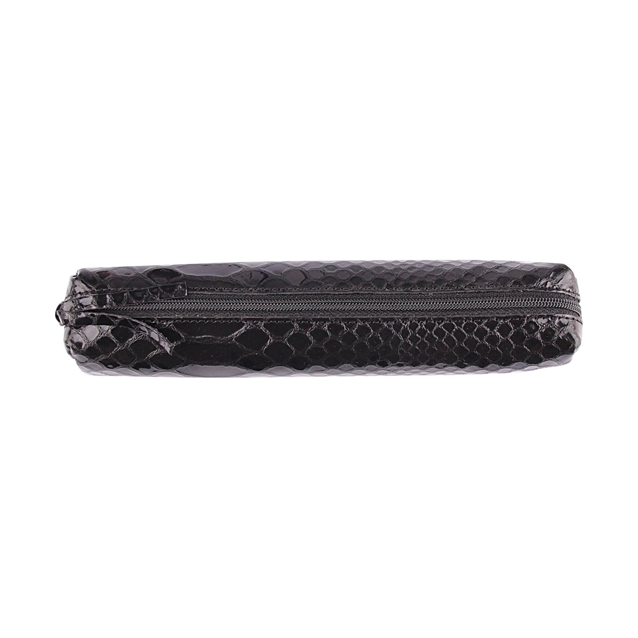 Clairefontaine 4x Schlampermäppchen 4x2,5x19,5cm schwarz Pythonschwarz 410173C