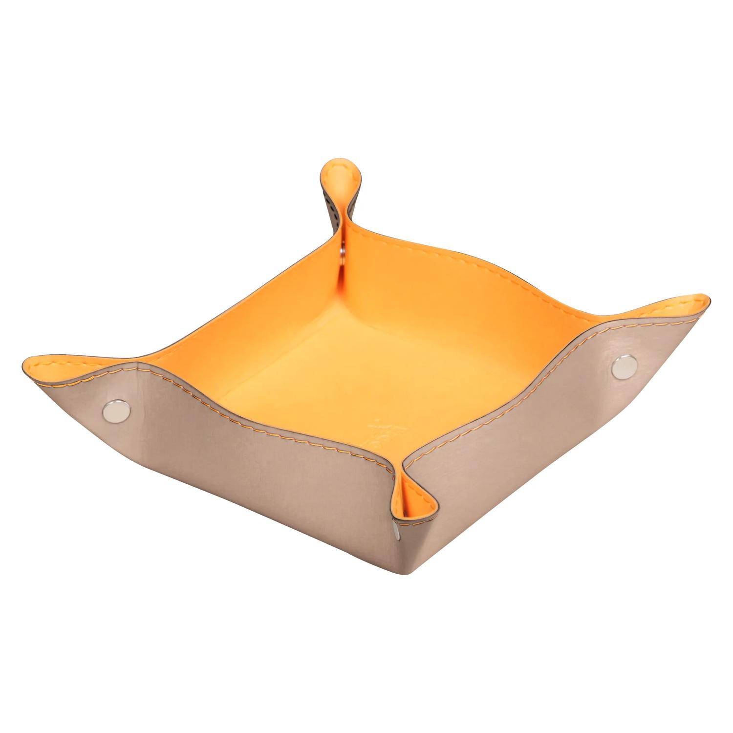 Rhodia 2x Taschenleerer aus italienischem Kunstleder, 12x12x4,5cm Rosa 194590C
