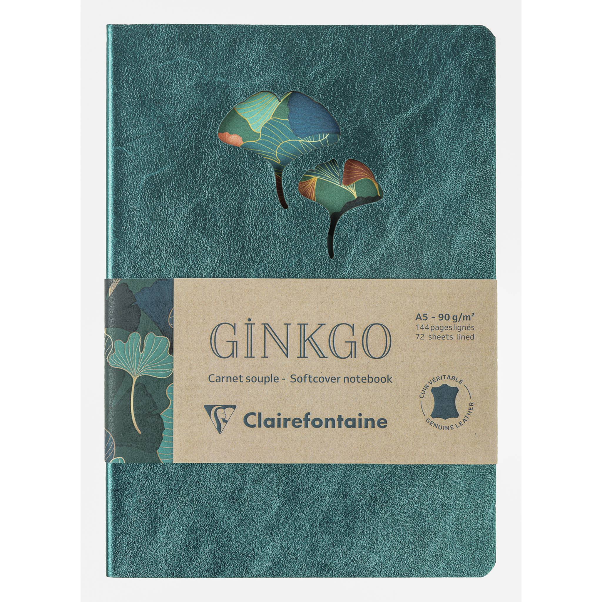 Clairefontaine 4x Notizbuch Leder A5 72 Blatt 115949C