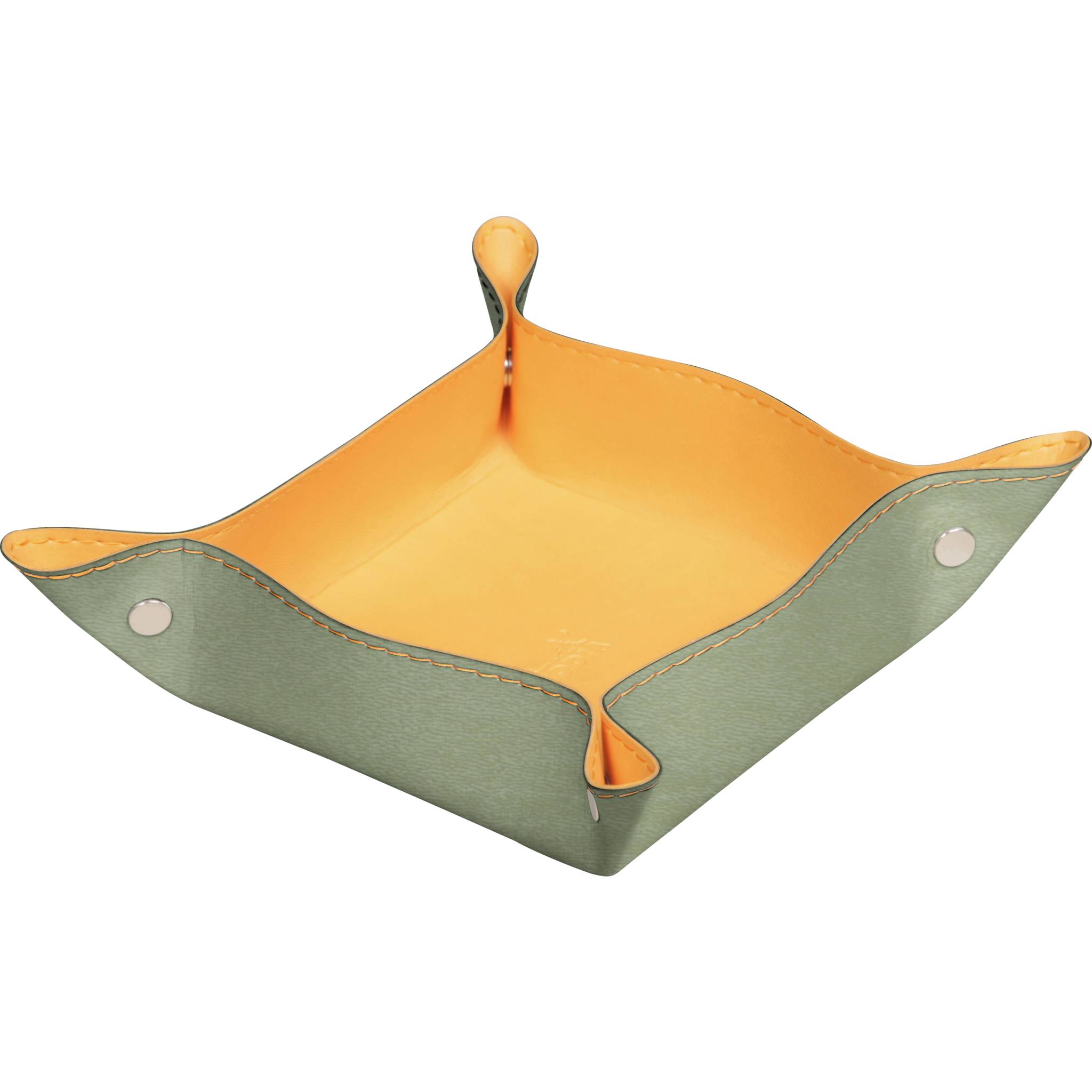 Rhodia 2x Taschenleerer aus italienischem Kunstleder 12x12x4,5cm Seladon 194592C