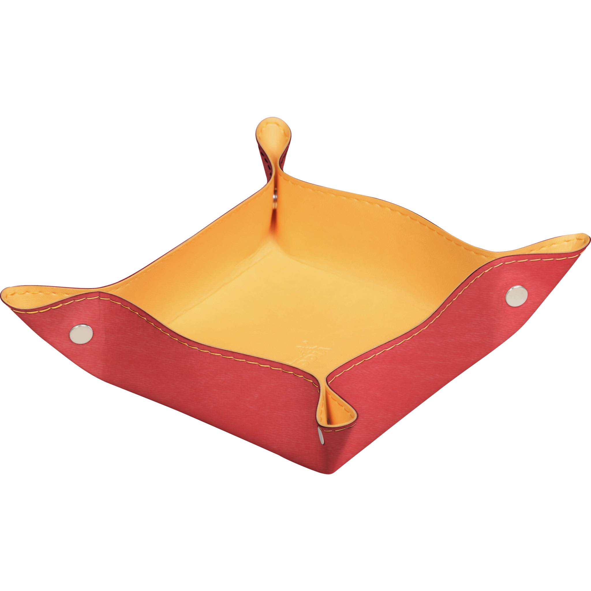 Rhodia 2x Taschenleerer aus italienischem Kunstleder 12x12x4,5cm Koralle 194598C