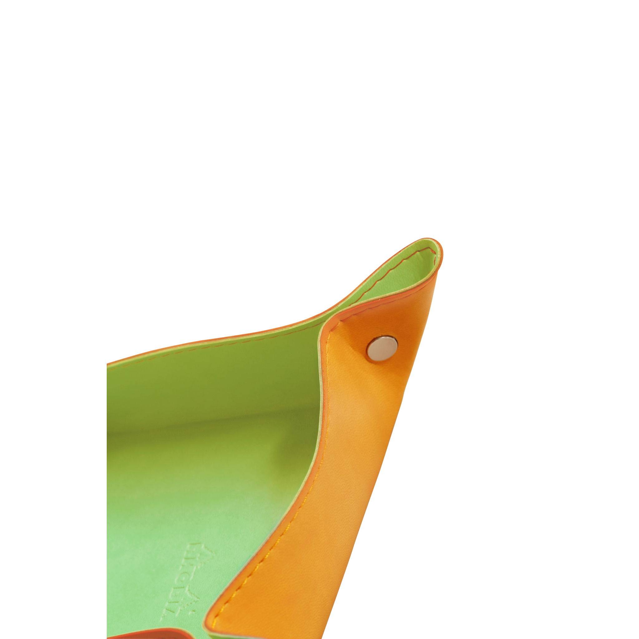 Rhodia 2x reversibler Taschenleerer IT Kunstleder, 12x12x4,5cm Anisgrün 318856C