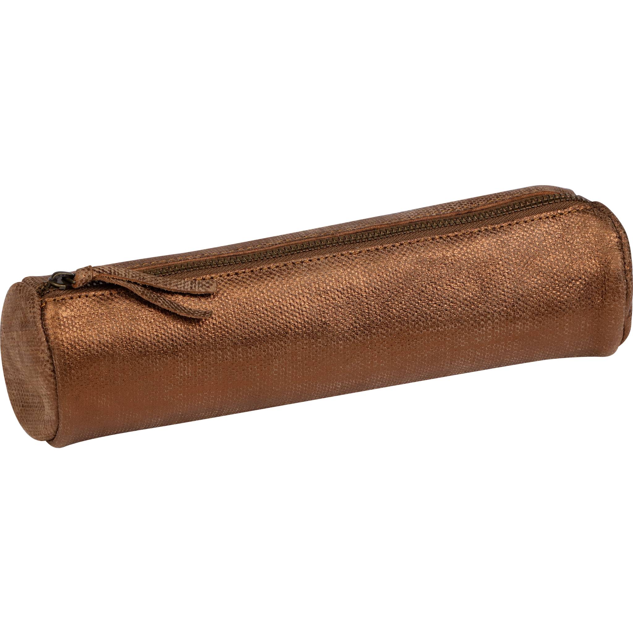 Clairefontaine 4x KLEOPATHRA Schlampermäppchen Ø5,5x22cm bronze 410033C