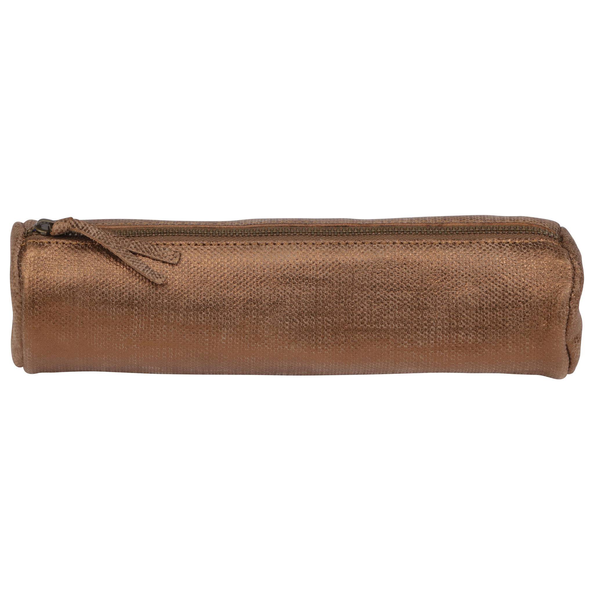 Clairefontaine 4x KLEOPATHRA Schlampermäppchen Ø5,5x22cm bronze 410033C