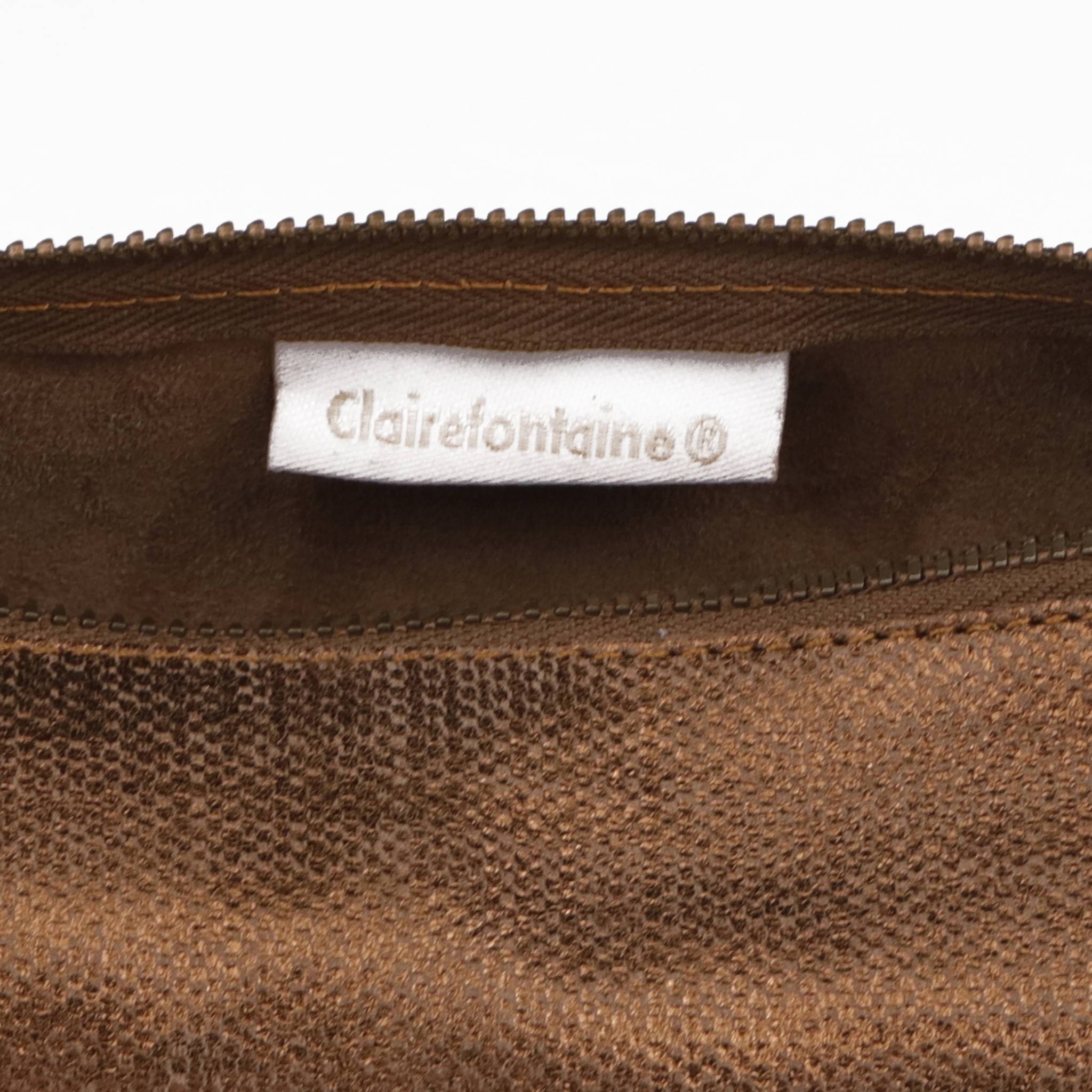 Clairefontaine 4x KLEOPATHRA Schlampermäppchen Ø5,5x22cm bronze 410033C