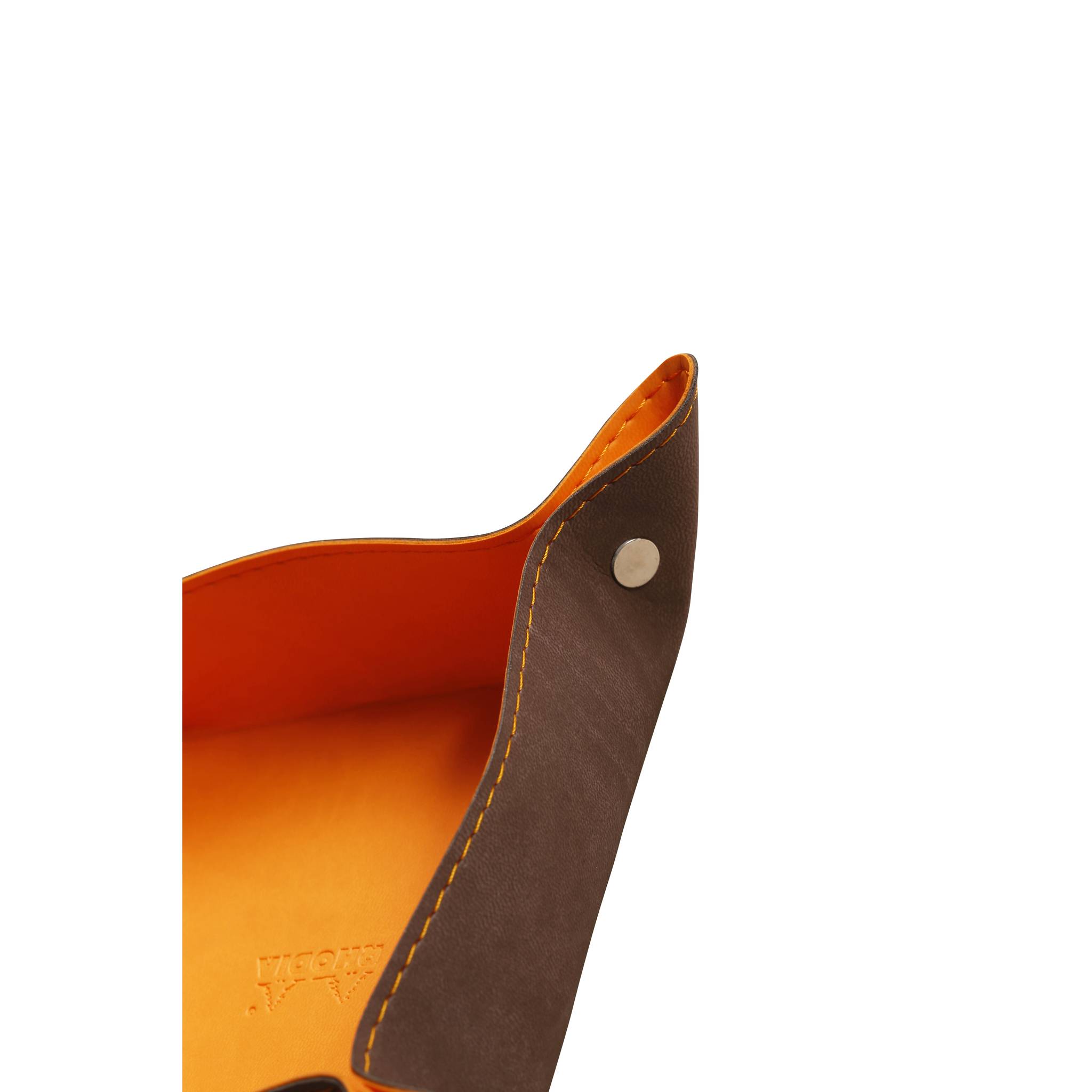 Rhodia 2x Taschenleerer IT Kunstleder, 12x12x4,5cm Schokoladenbraun 318853C