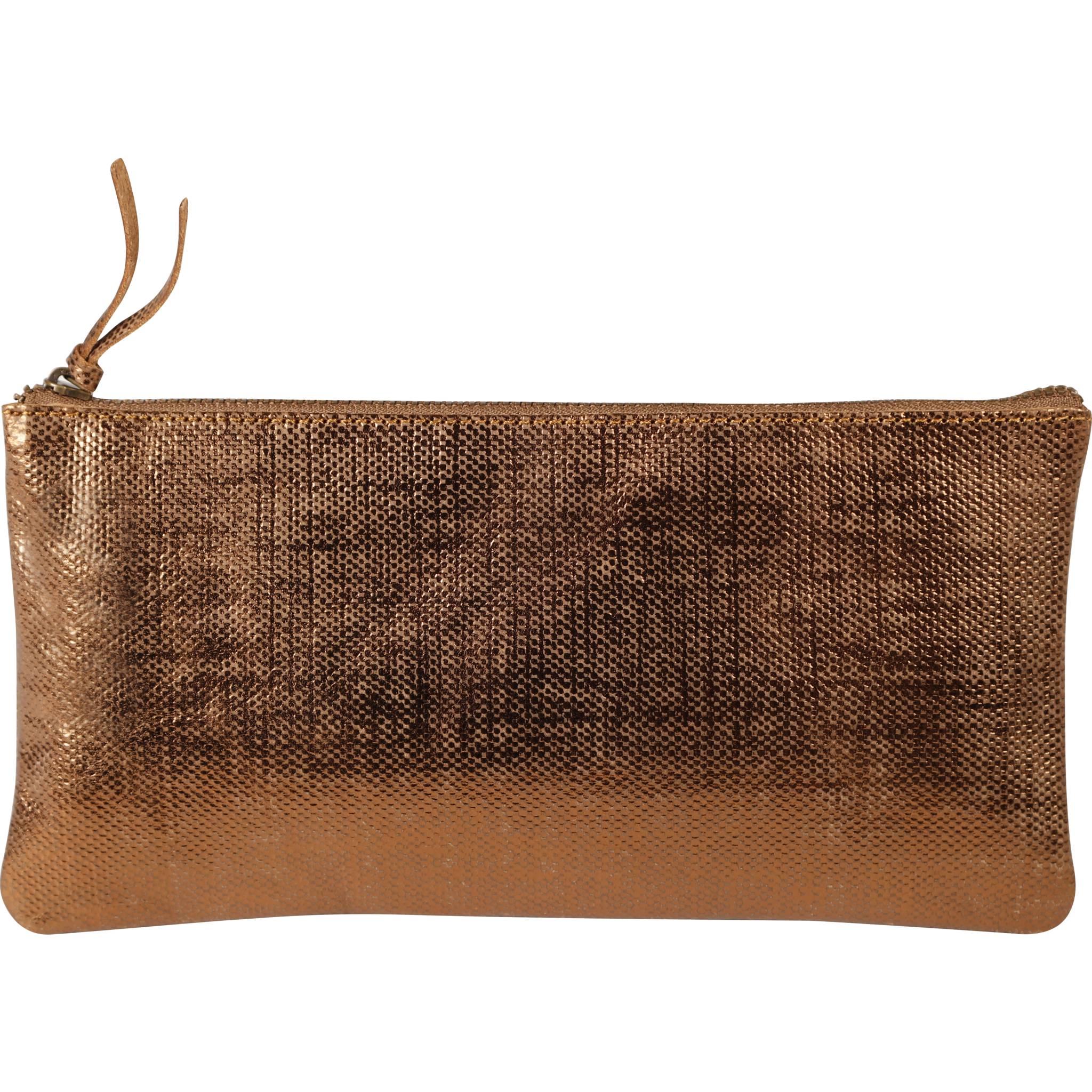 Clairefontaine 4x KLEO-PATHRA Schlampermäppchen Leder flach bronze 410036C