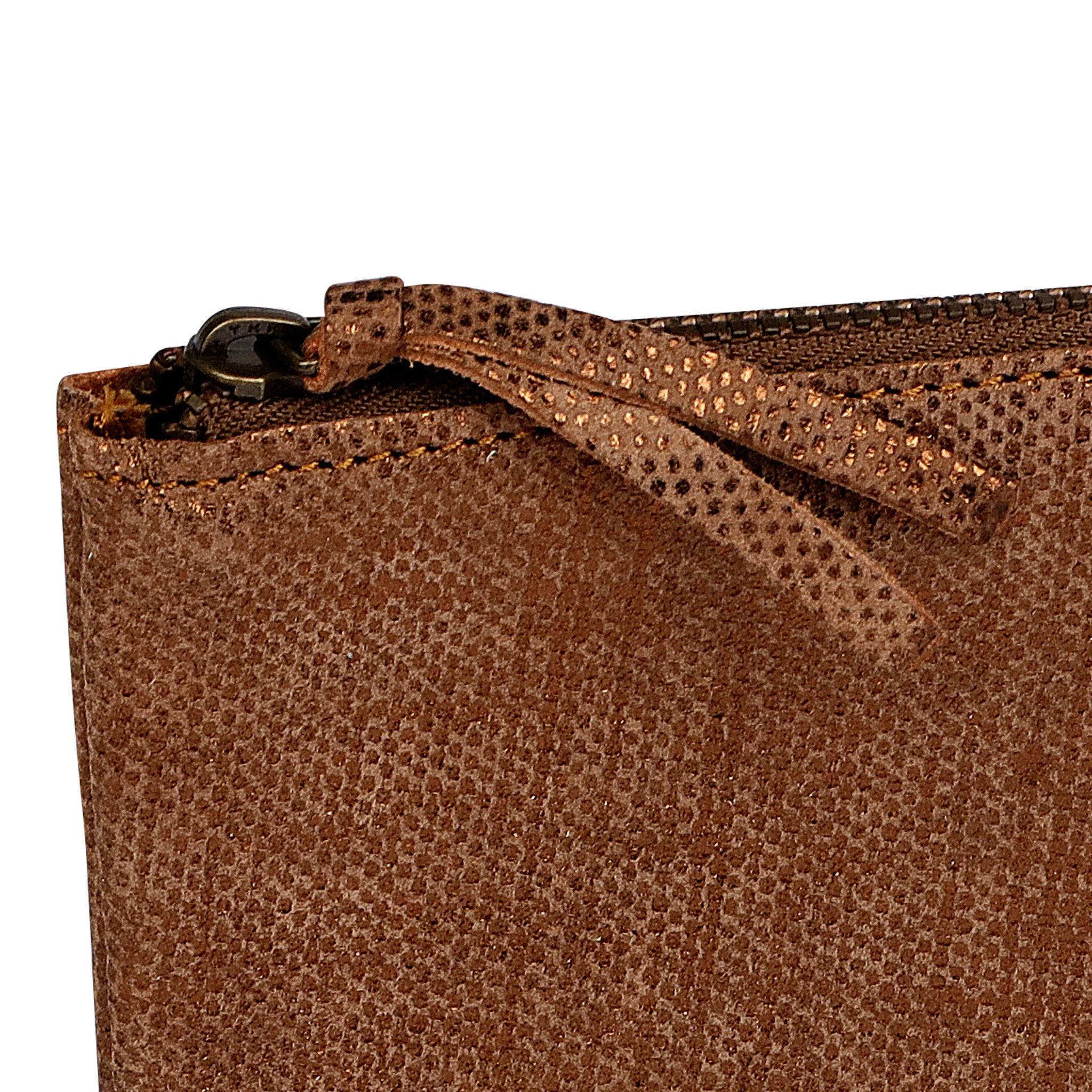 Clairefontaine 4x KLEO-PATHRA Schlampermäppchen Leder flach bronze 410036C