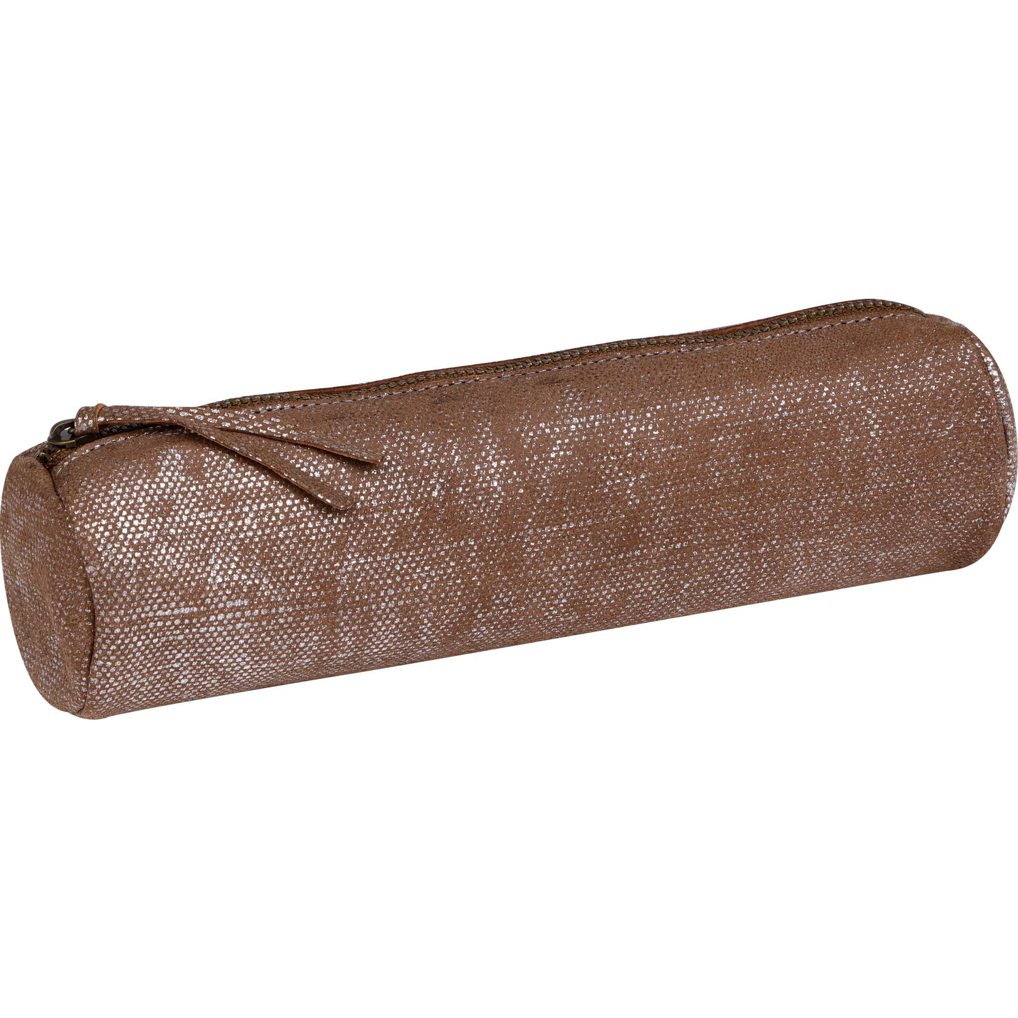 Clairefontaine 4x KLEOPATHRA Schlampermäppchen Ø5,5x22cm silber 410035C