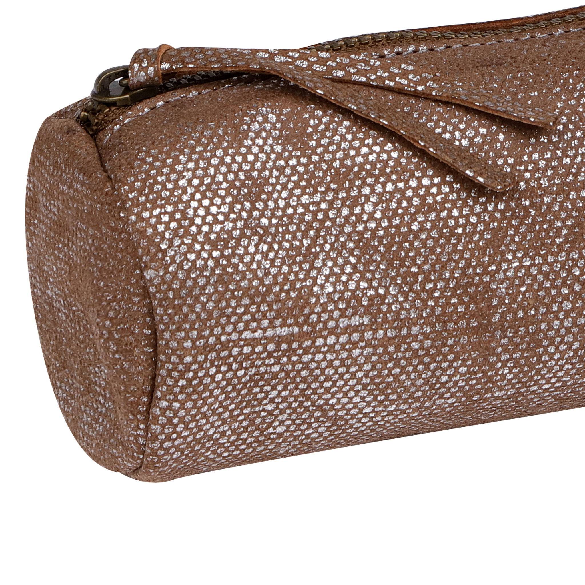 Clairefontaine 4x KLEOPATHRA Schlampermäppchen Ø5,5x22cm silber 410035C