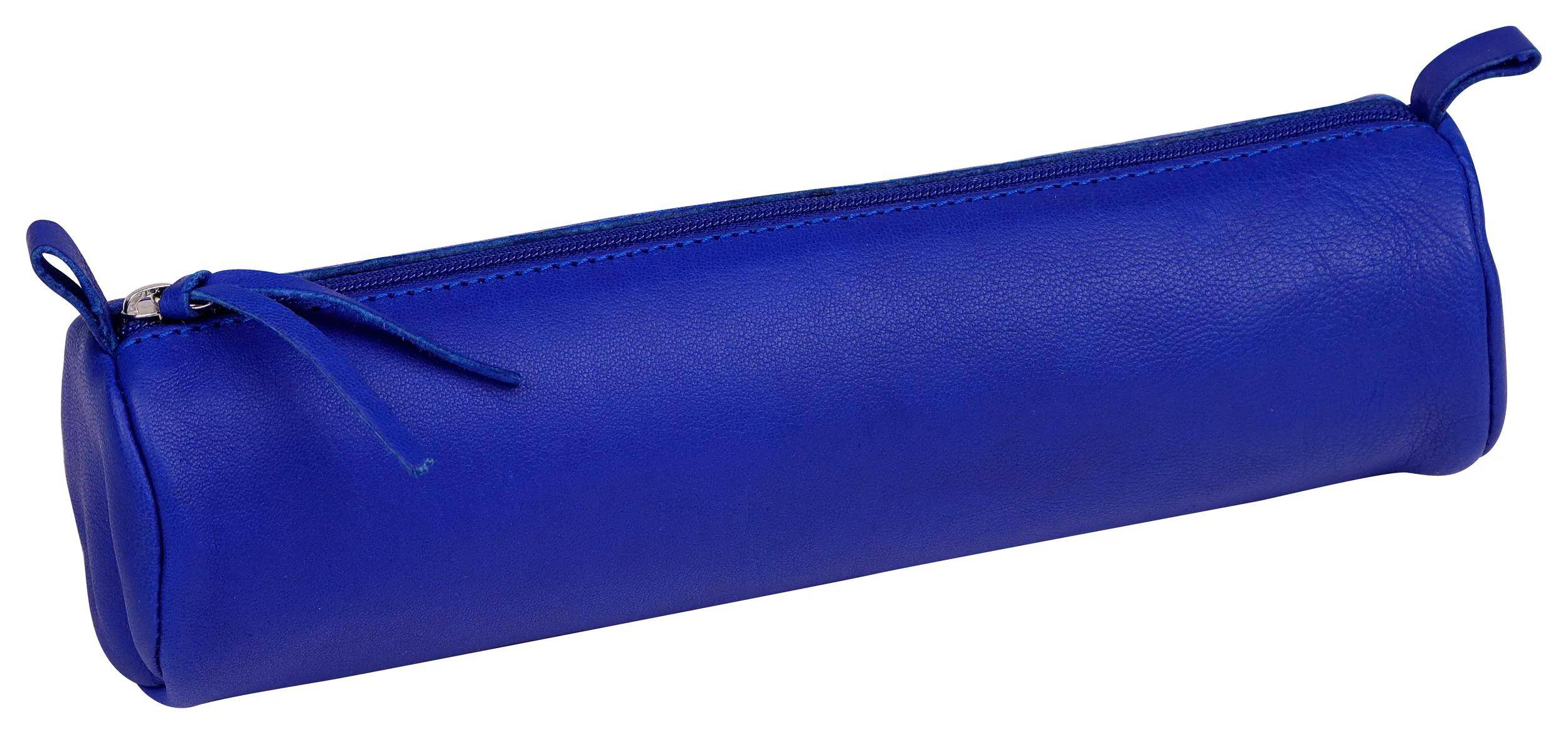 Clairefontaine 6x Schlampermäppchen einfarbig 6 Farben Ø5,5x22cm sortiert 8718C