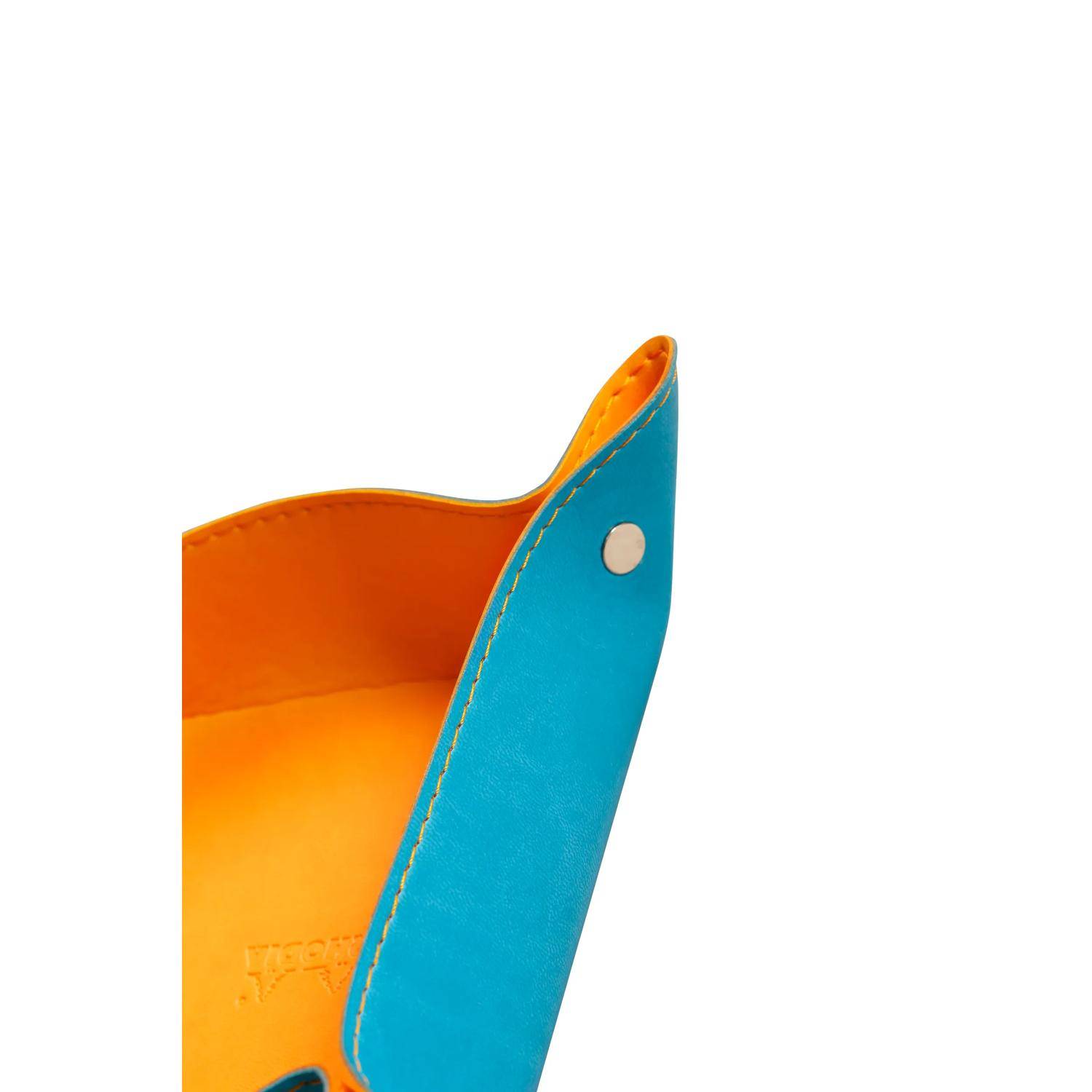 Rhodia 2x reversibler Taschenleerer IT Kunstleder, 12x12x4,5cm Türkis 318857C
