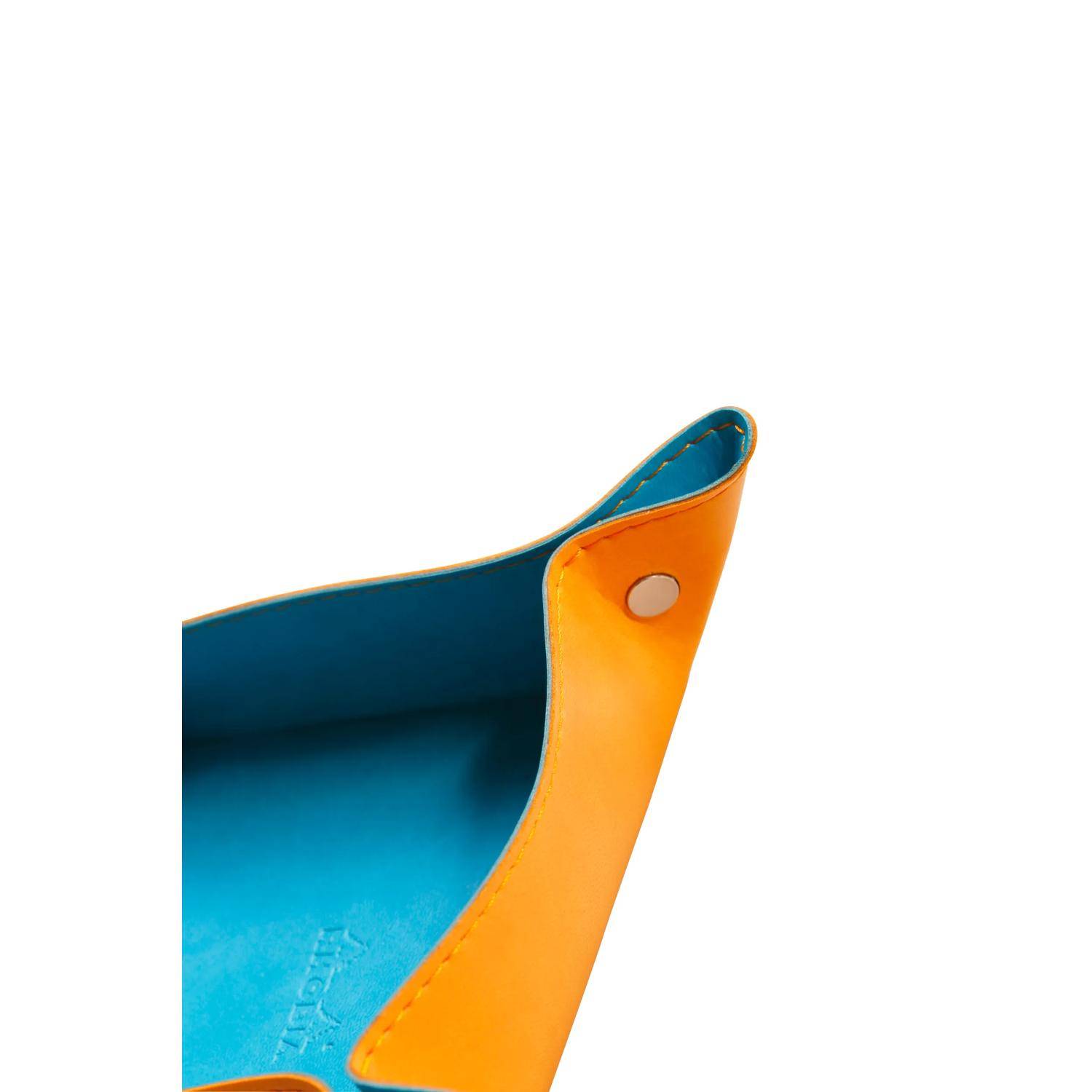 Rhodia 2x reversibler Taschenleerer IT Kunstleder, 12x12x4,5cm Türkis 318857C