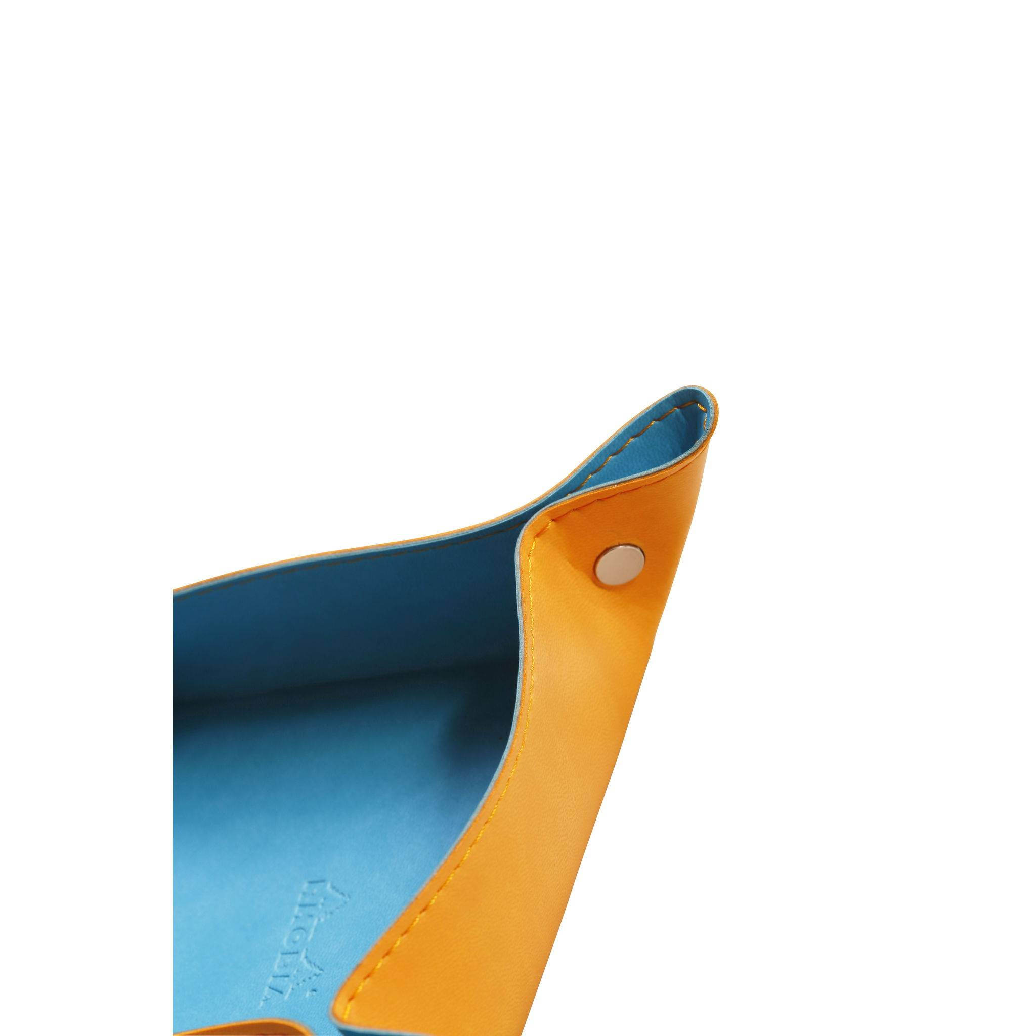 Rhodia 2x reversibler Taschenleerer IT Kunstleder, 12x12x4,5cm Türkis 318857C