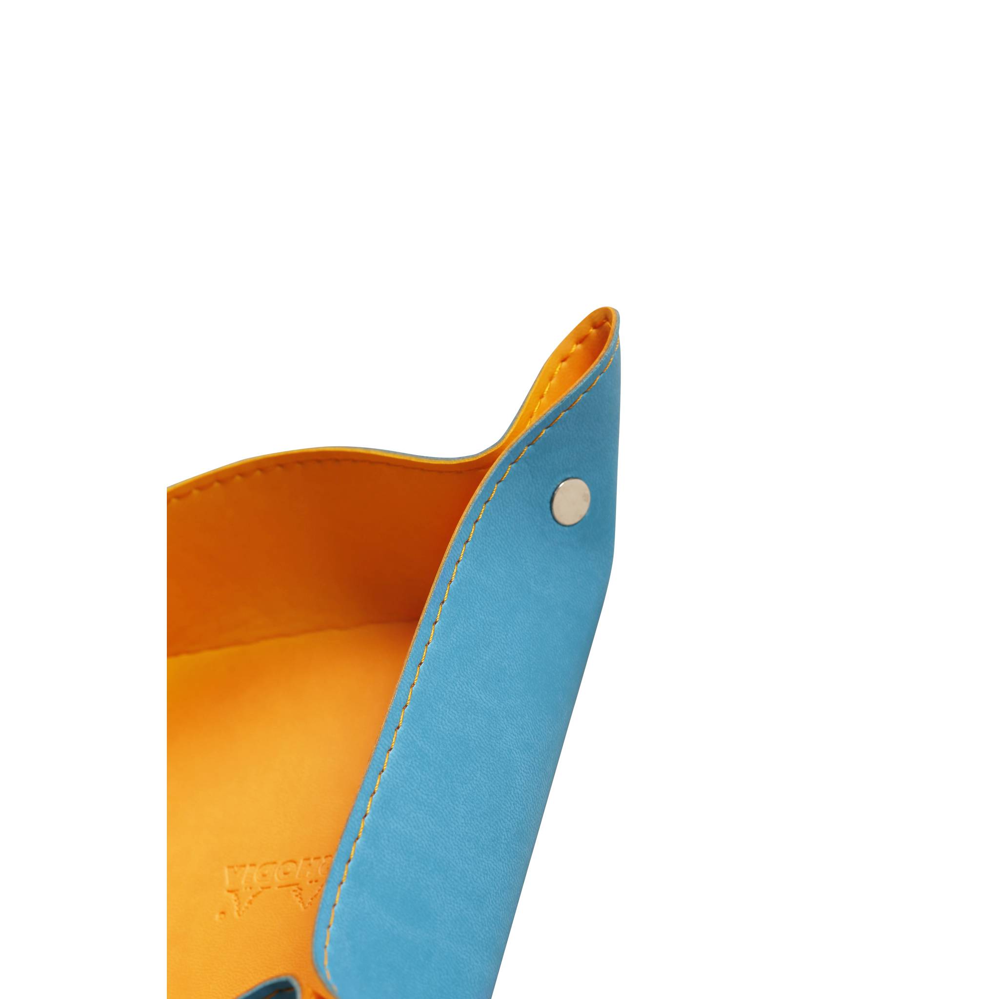 Rhodia 2x reversibler Taschenleerer IT Kunstleder, 12x12x4,5cm Türkis 318857C