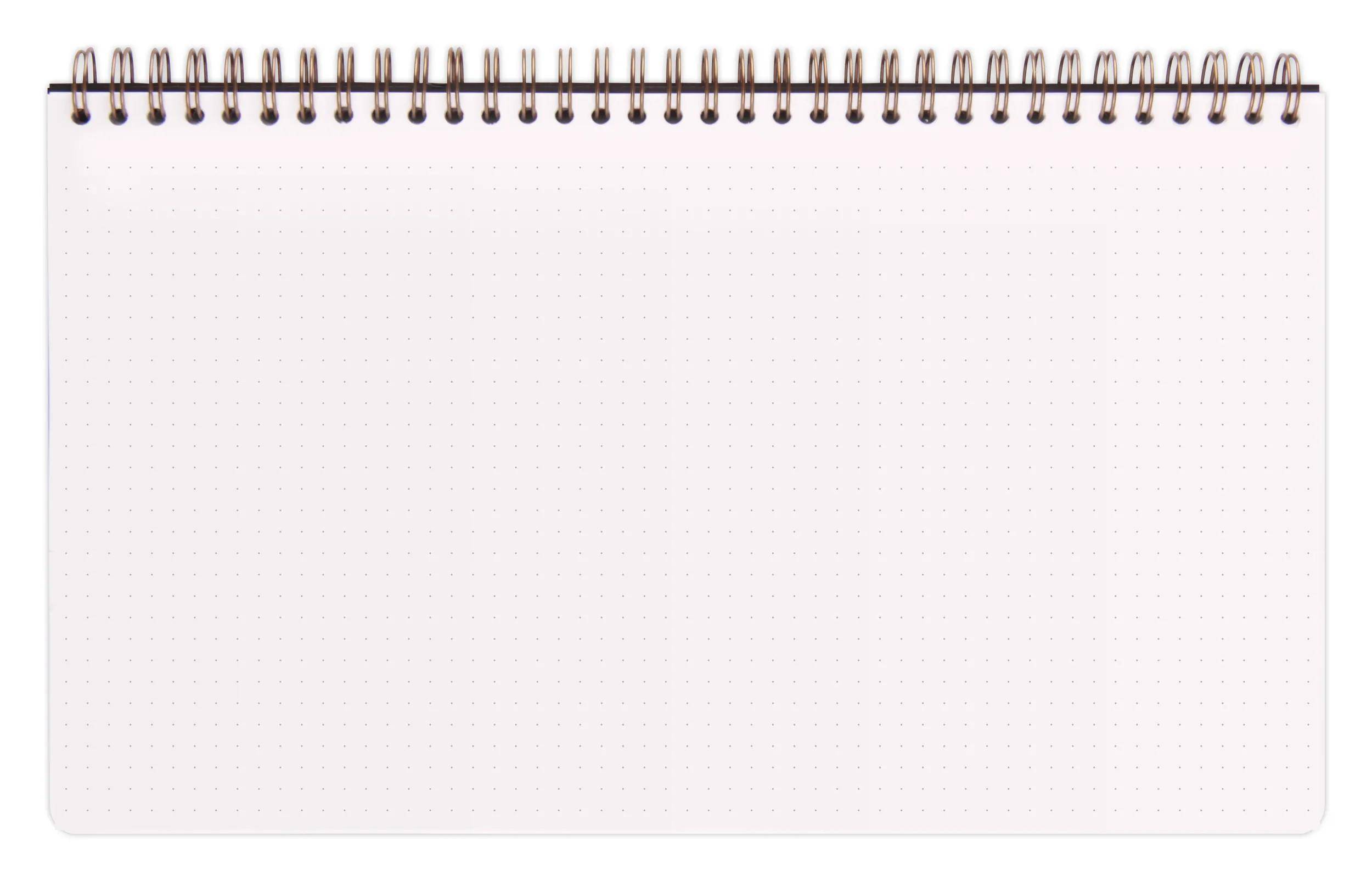 Clairefontaine 5x Spiralbuch 29,7x17 cm, 120 Seiten 90g (dot) Antikrosa 783496C