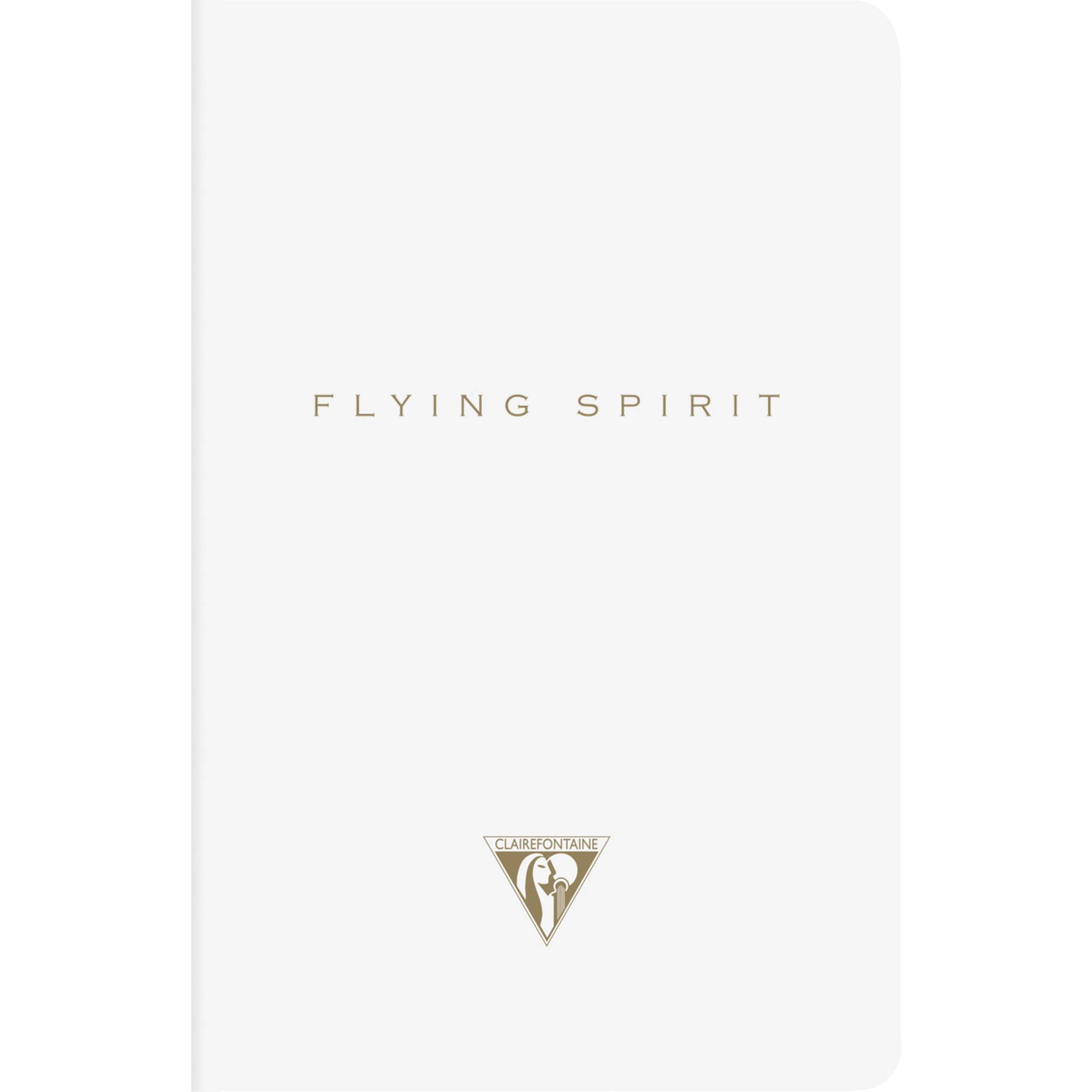Clairefontaine 5x Flying Spirit Heft liniert 9x14 cm 48 Blatt - Weiß 104596C