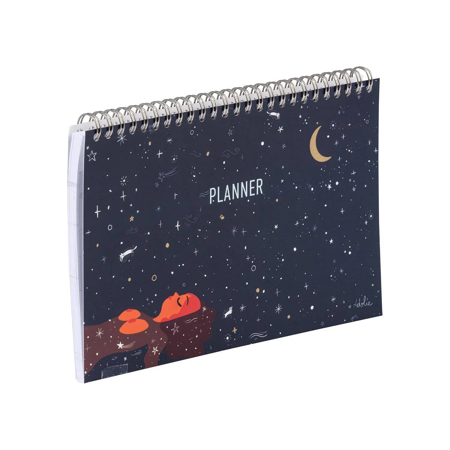 Clairefontaine 5x Planner, Block 22x14 cm, 53 bedruckte Blätter 116295C