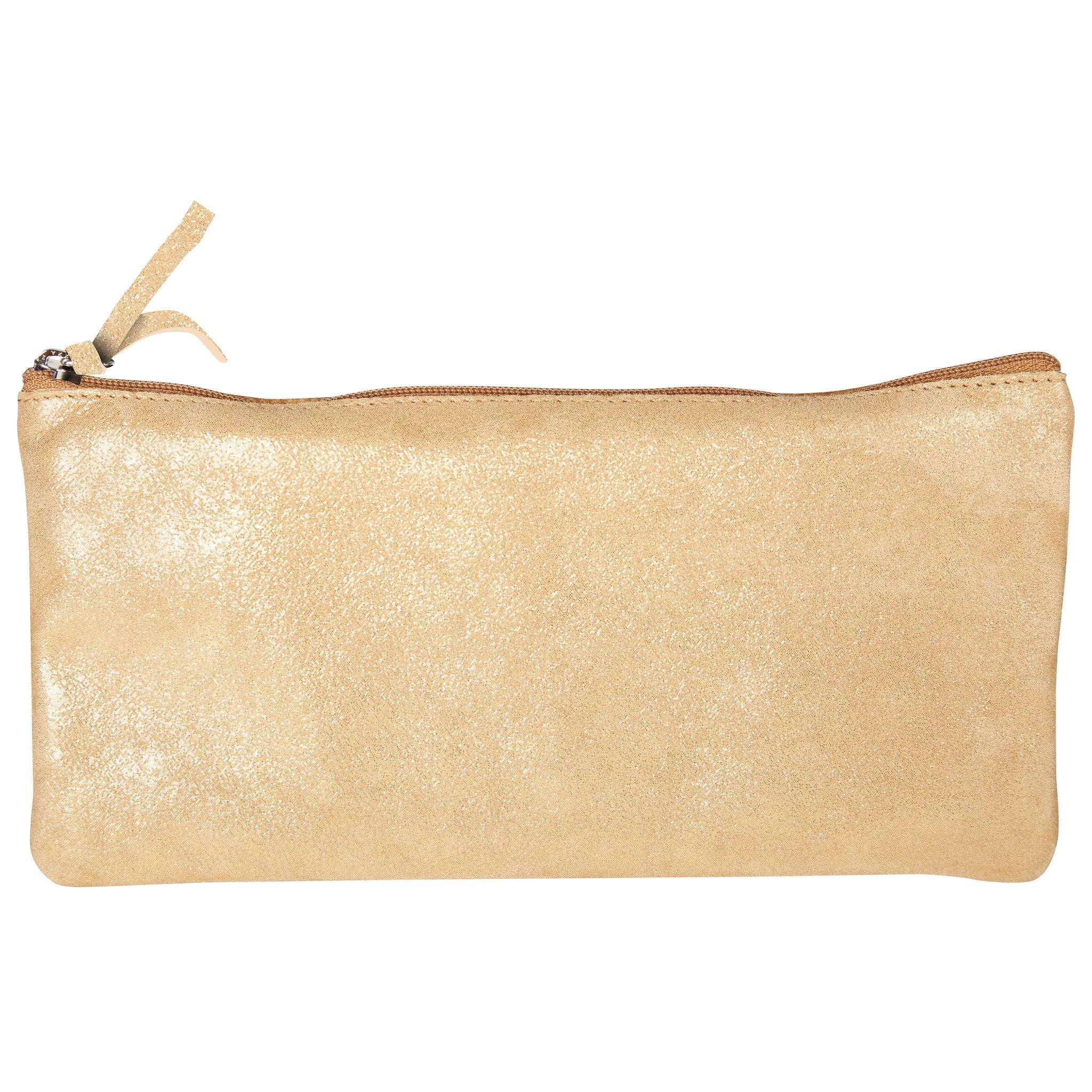 Clairefontaine 4x Céleste flach Schlampermäppchen 11x22 cm Disco gold 410017C