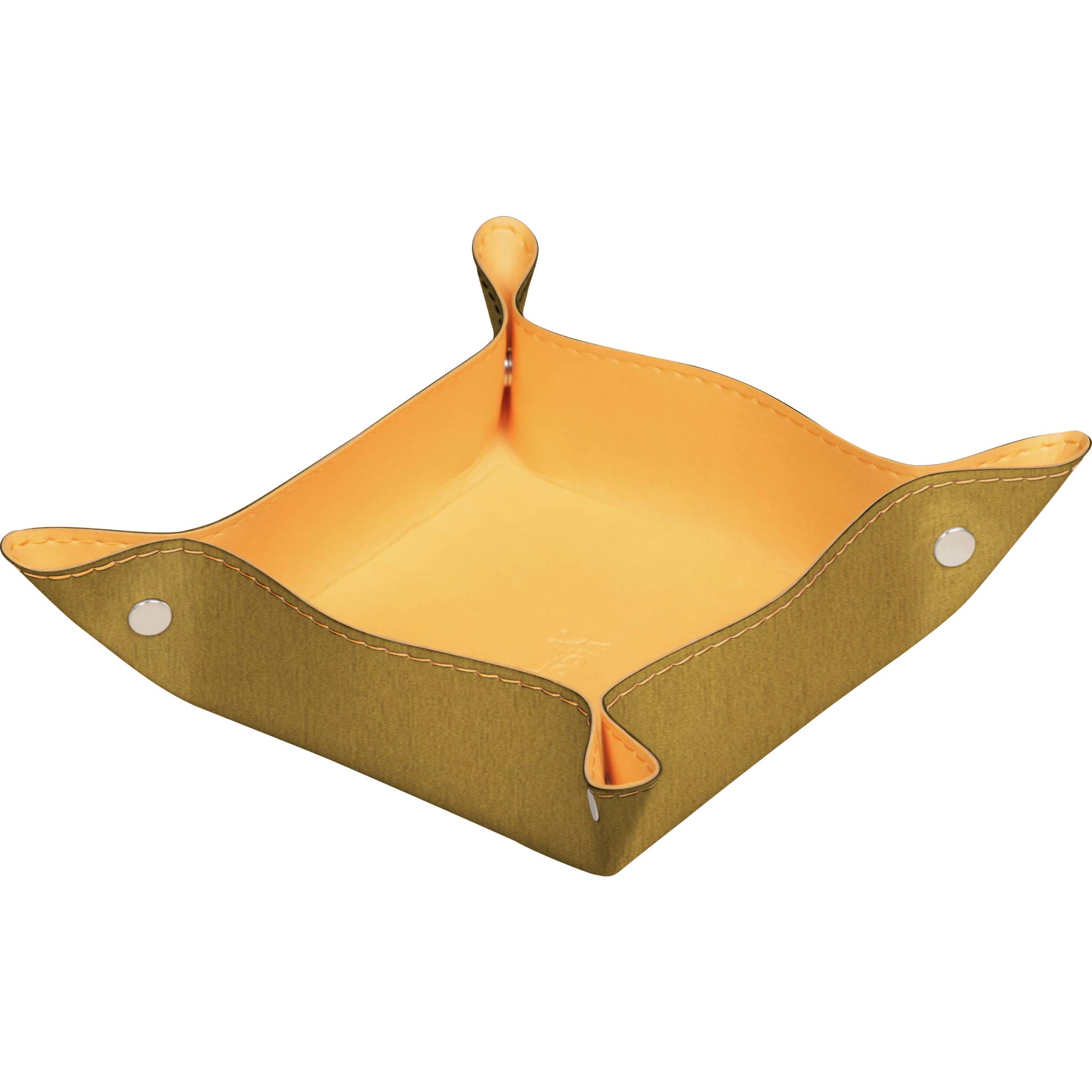 Rhodia 2x Taschenleerer aus italienischem Kunstleder, 12x12x4,5cm - Gold 194583C