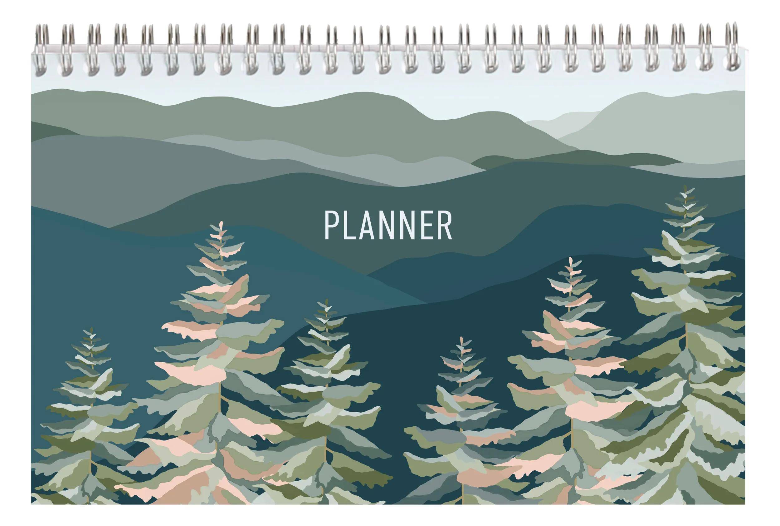 Clairefontaine 5x Block Planer 22x14 cm 53 bedruckte Blätter 83496C
