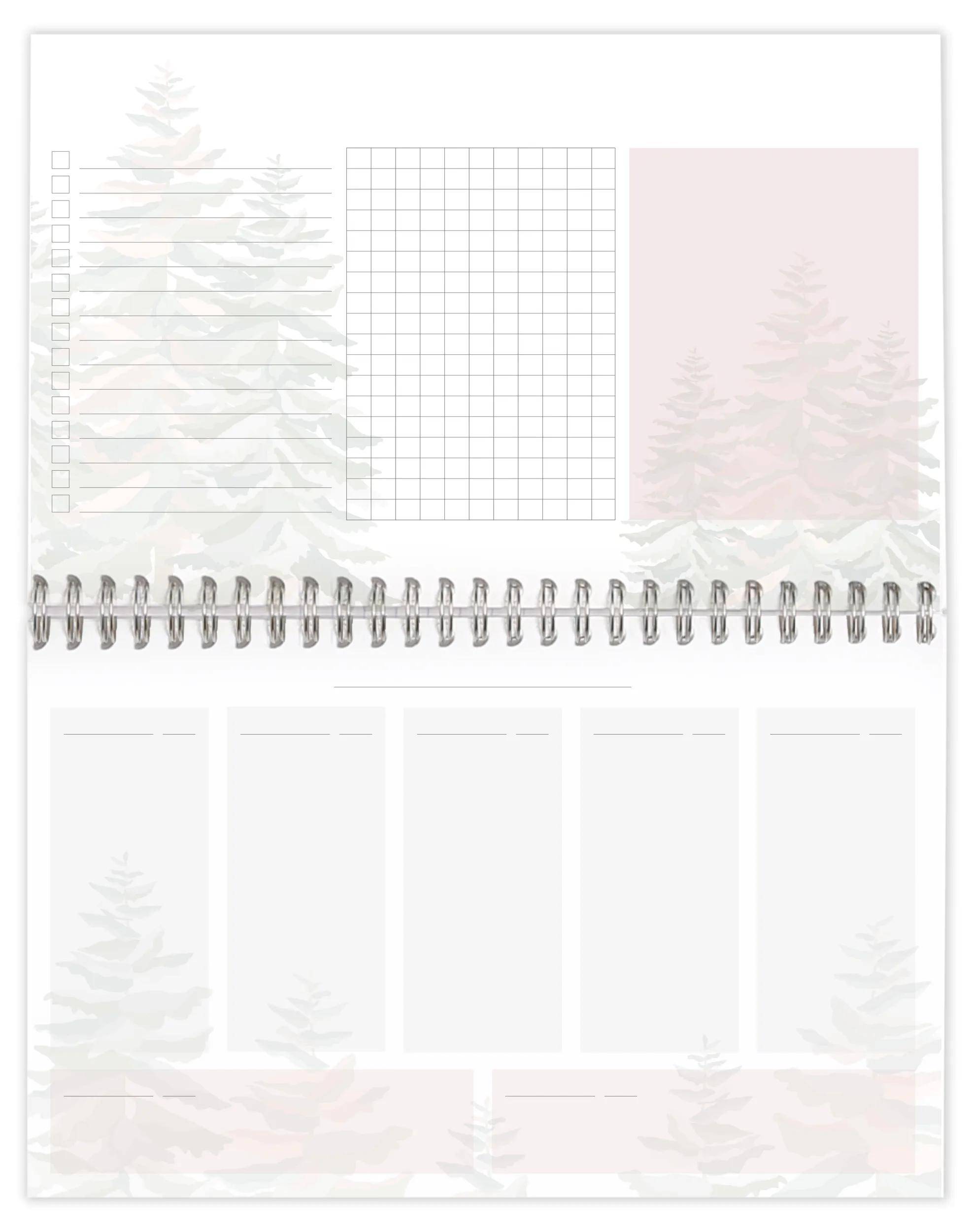 Clairefontaine 5x Block Planer 22x14 cm 53 bedruckte Blätter 83496C