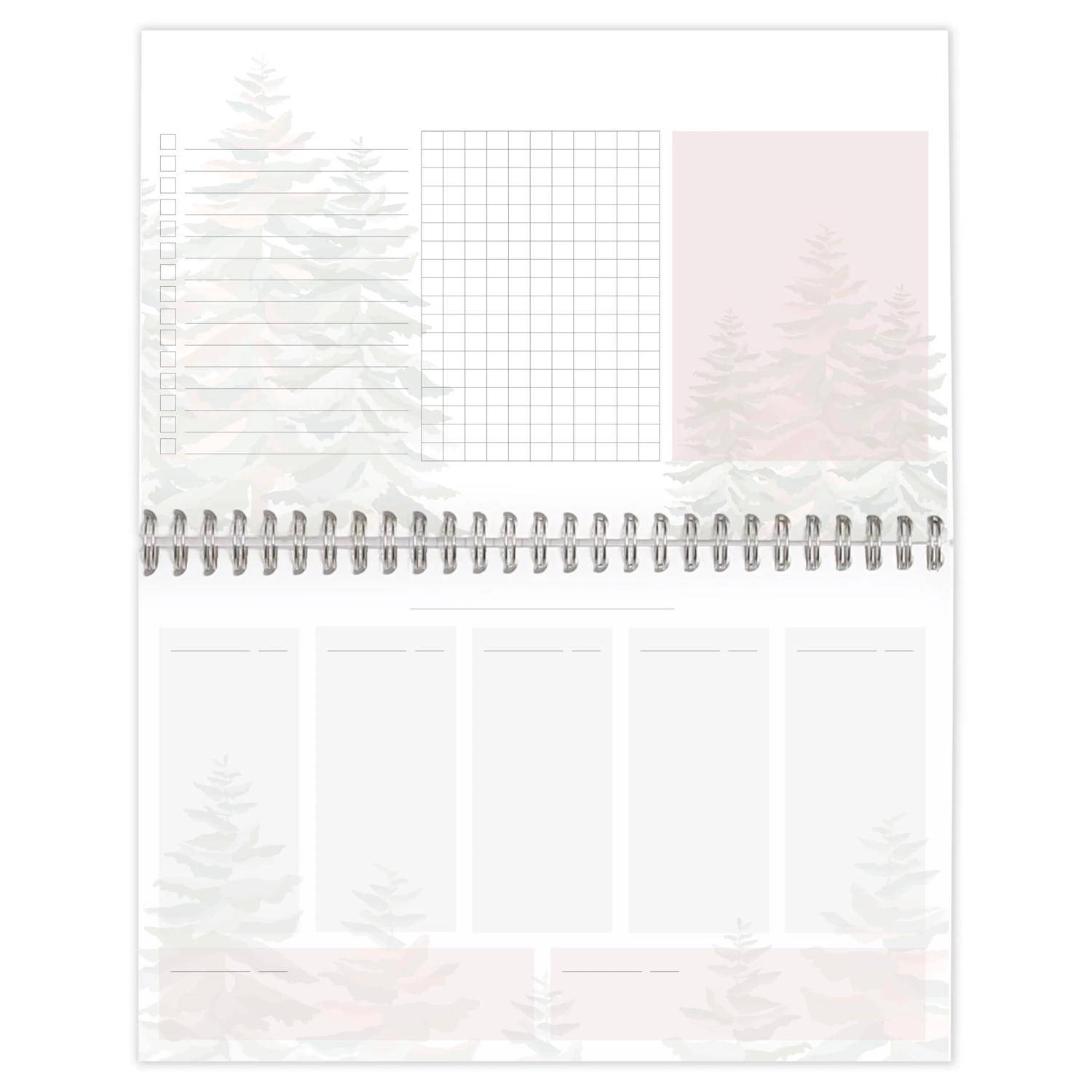 Clairefontaine 5x Block Planer 22x14 cm 53 bedruckte Blätter 83496C