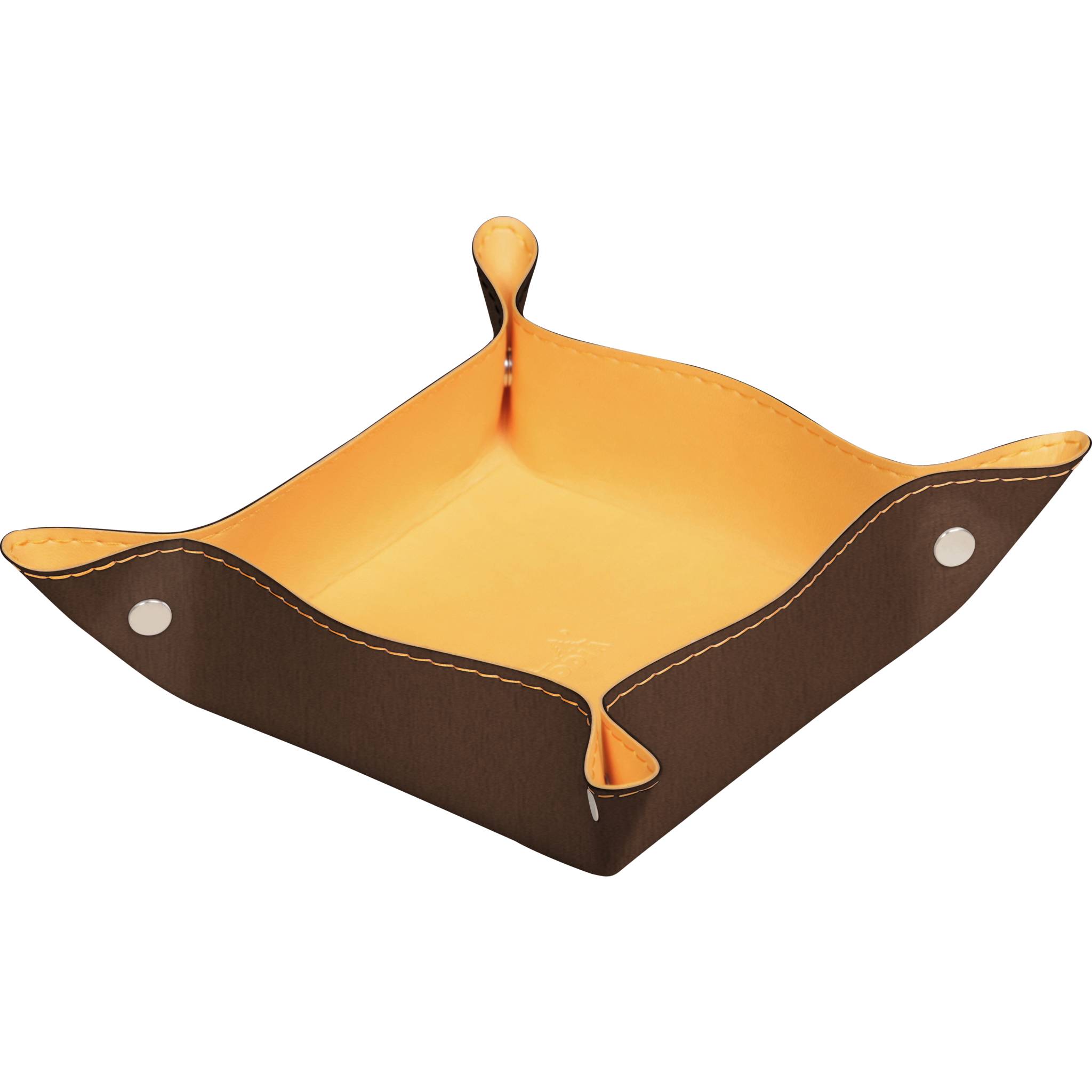 Rhodia 2x Taschenleerer aus italienischem Kunstleder, 12x12x4,5cm Bronze 194585C