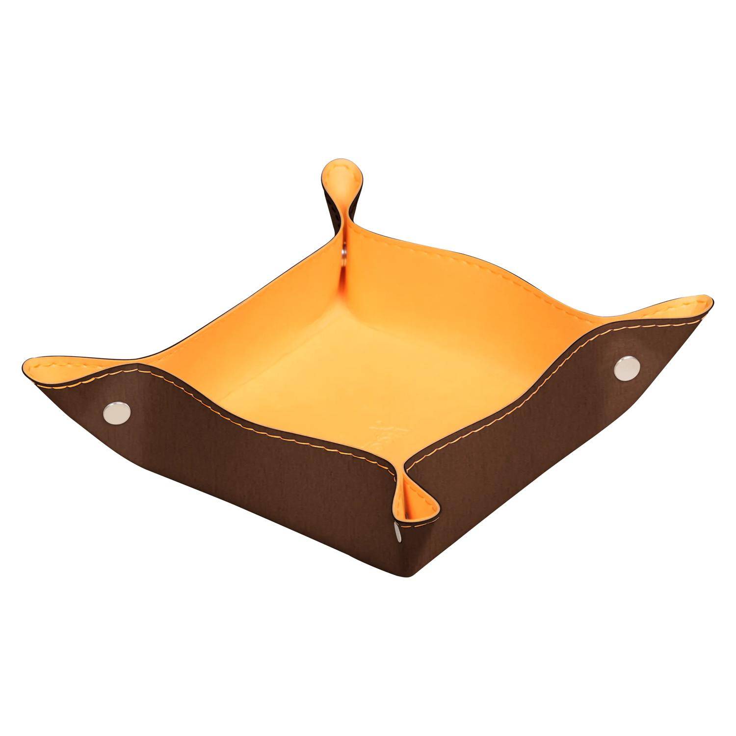 Rhodia 2x Taschenleerer aus italienischem Kunstleder, 12x12x4,5cm Bronze 194585C