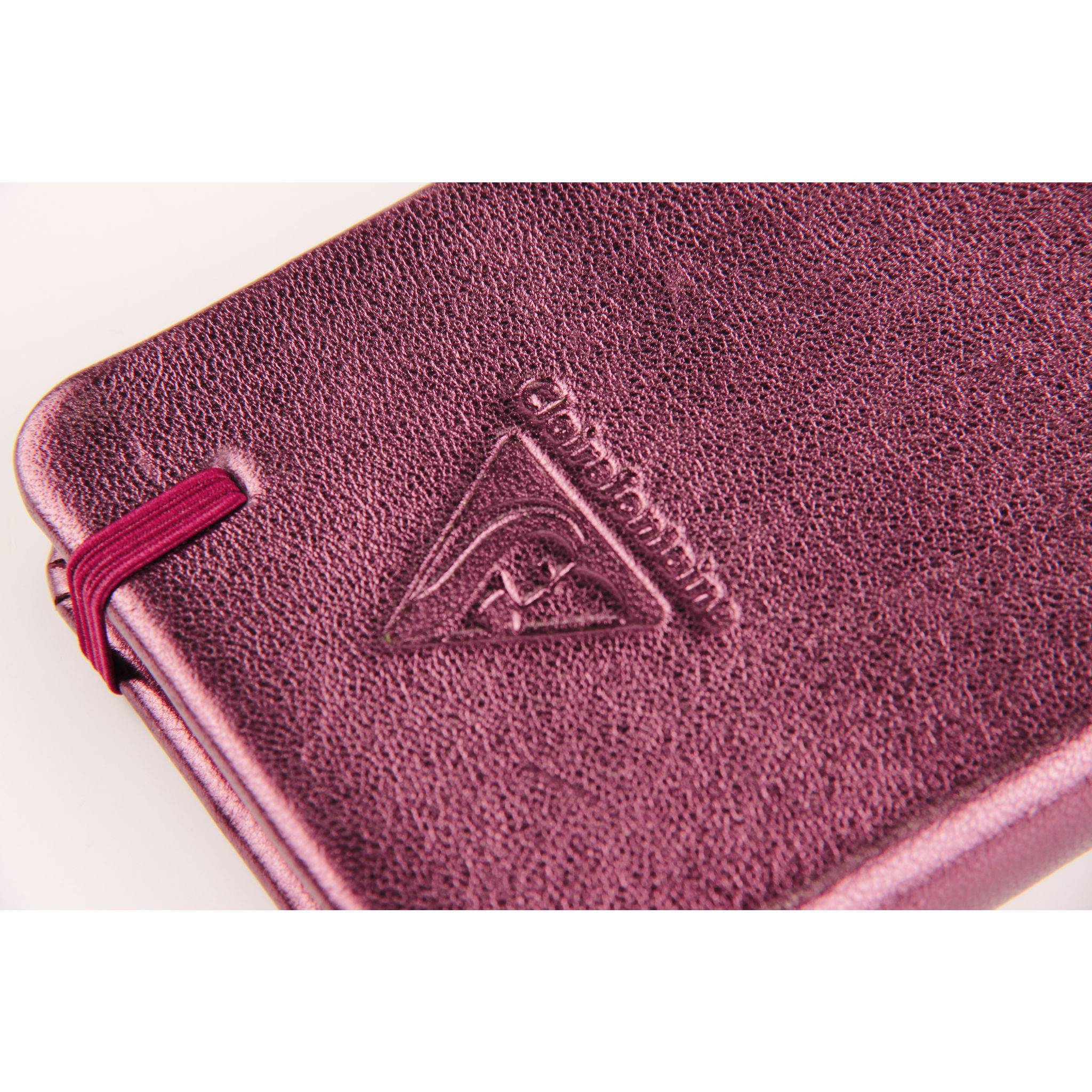 Clairefontaine 4x Notizbuch 72 Blatt blanko, A6 10,5x14,8cm Kirsche 400096C