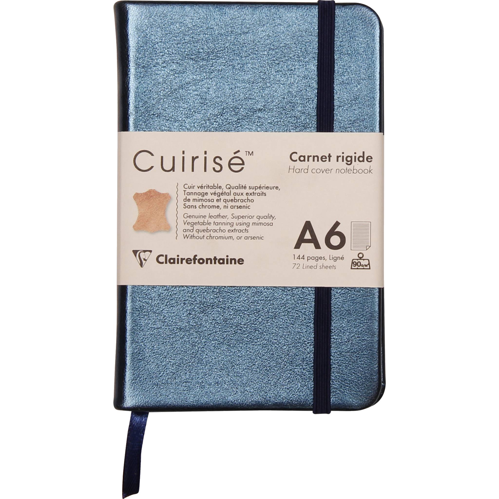 Clairefontaine 4x Notizbuch 72 Blatt blanko, A6 10,5x14,8cm Indigo 400099C