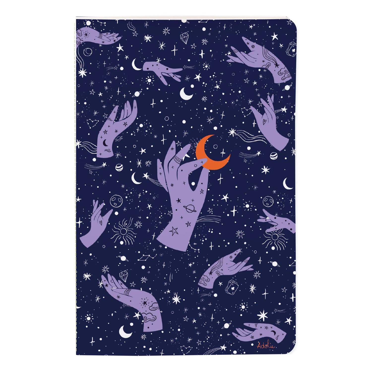 Clairefontaine 8x Adolie, Notizheft 11x17cm, 48 Bl, liniert, sortiert 116291C