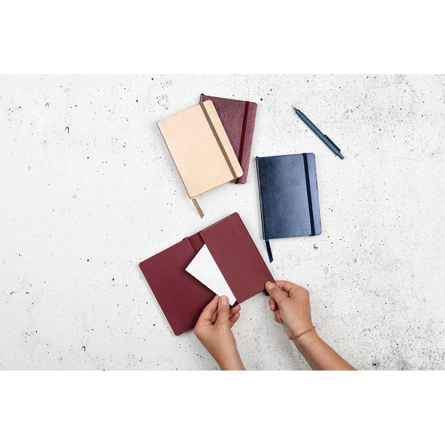 Clairefontaine 3x Notizbuch 72 Blatt blanko, A6 10,5x14,8cm Kupfer 400092C