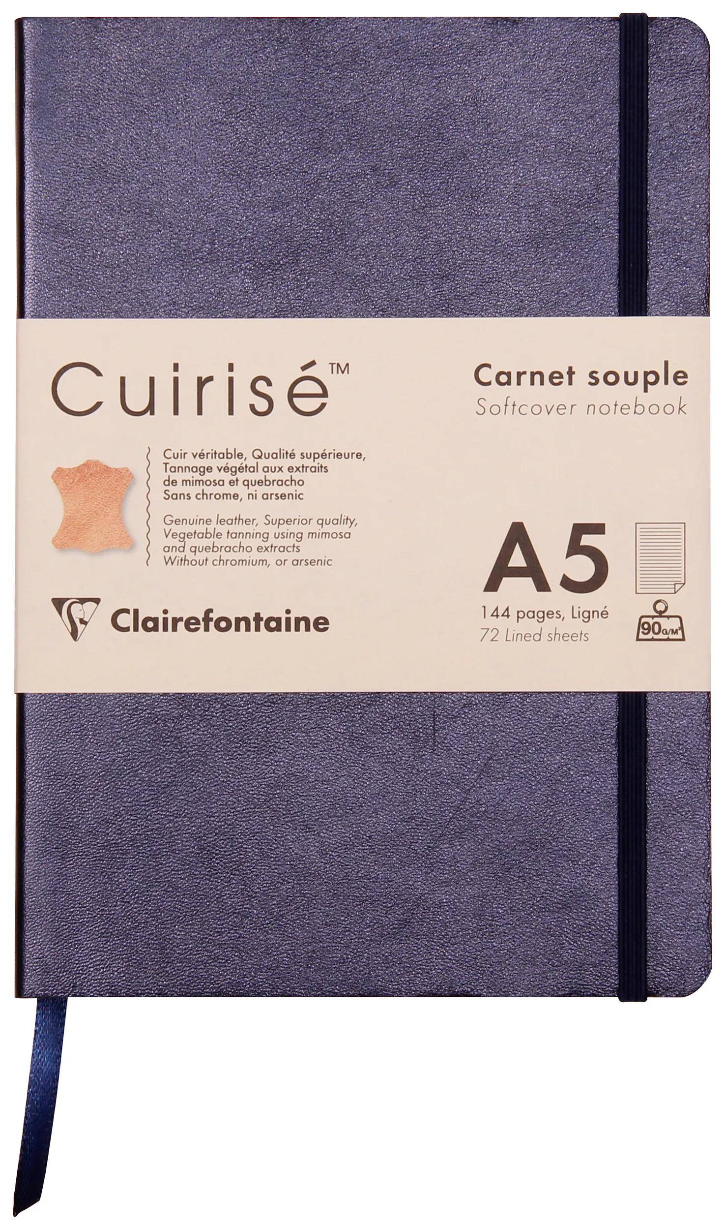 Clairefontaine 3x Notizbuch 72 Blatt liniert A5 14,8x21cm Petroleum 400094C