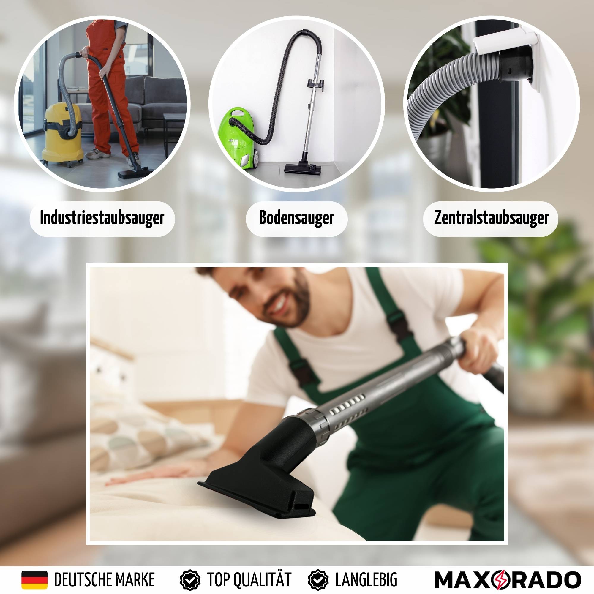 Staubsauger Polsterdüse Polster Nass/Trocken für Miele S 8340 Ecoline Premium