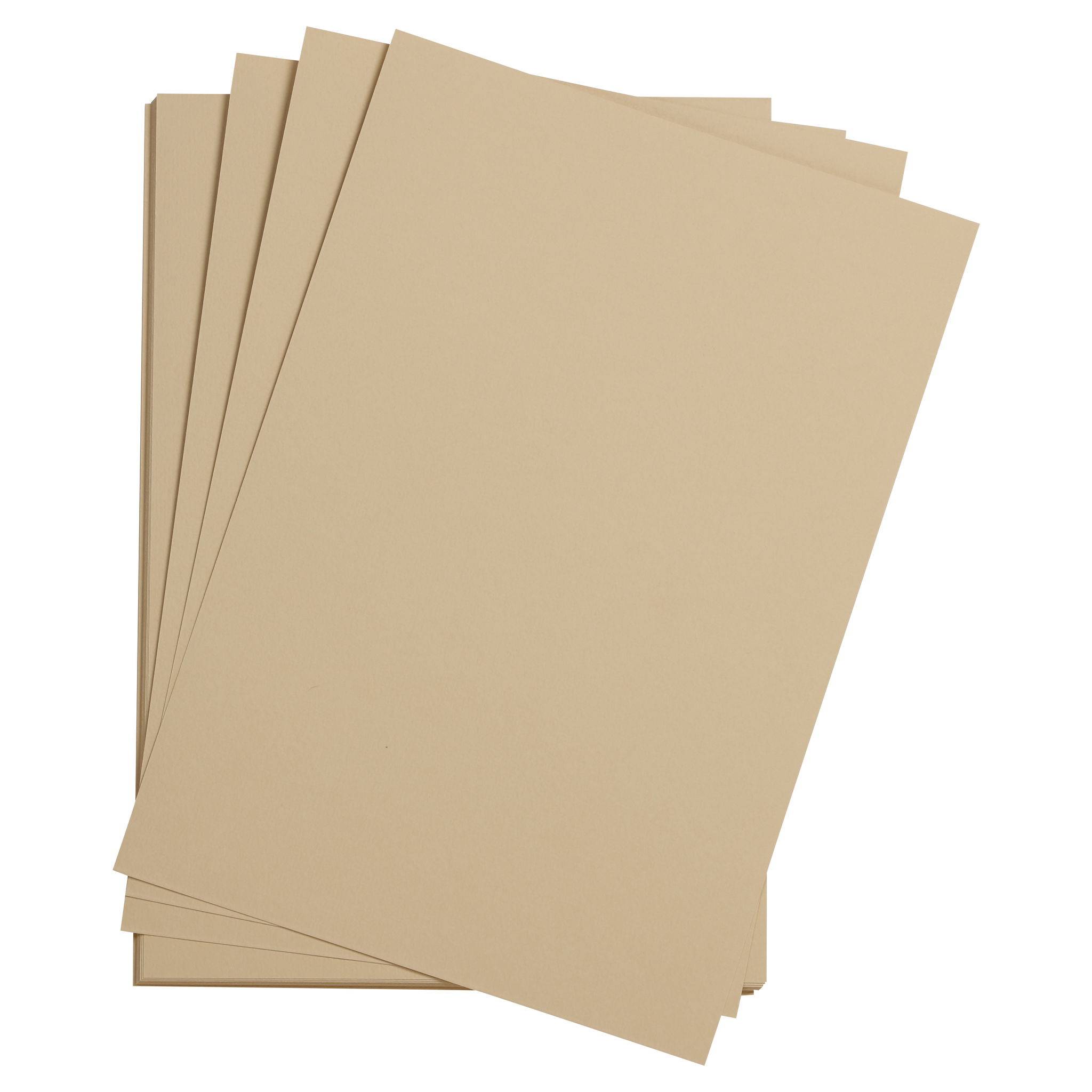 Clairefontaine Zeichenpapier 50x65 cm 160g, Pack. 24 Bogen - Kordelbeige 93757C