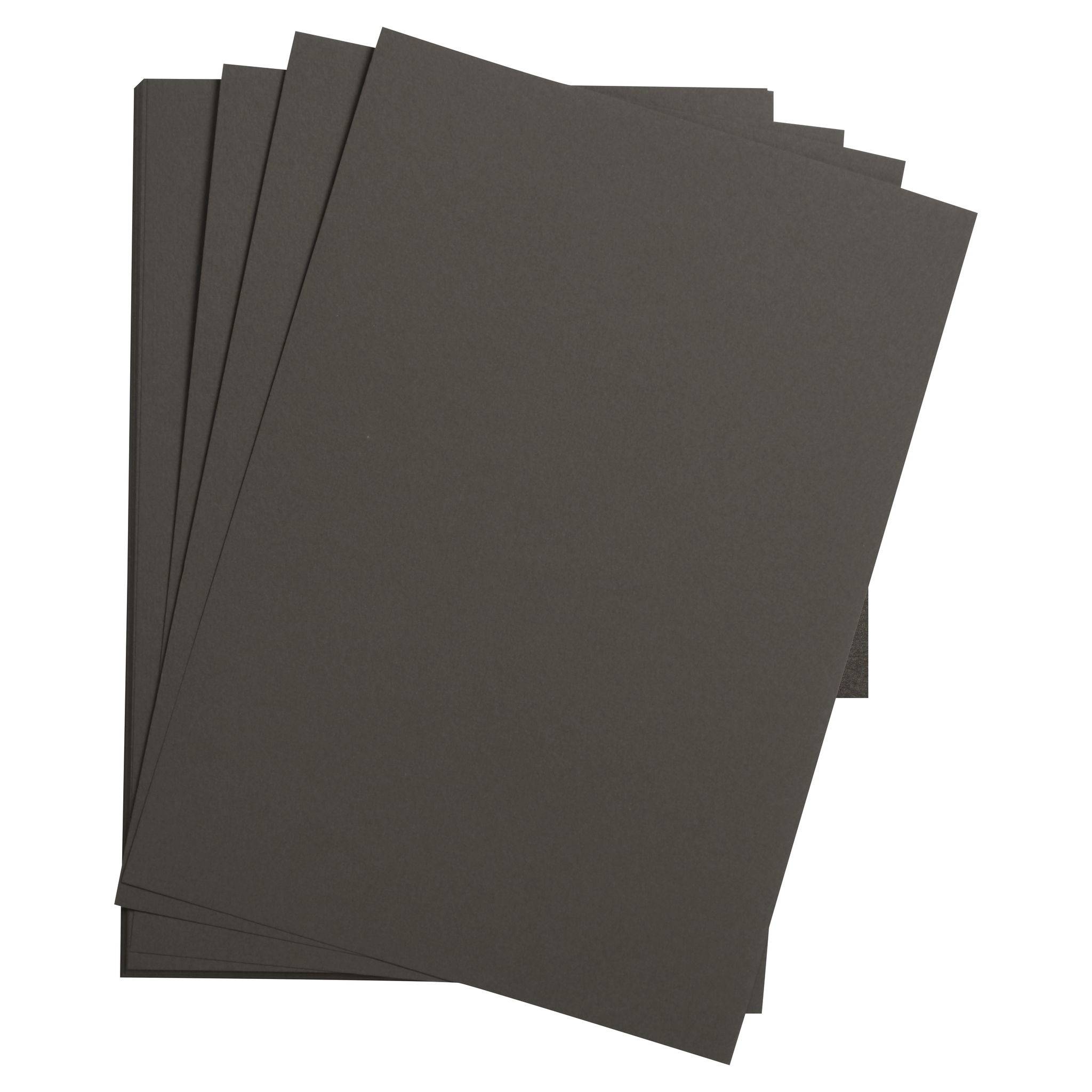 Clairefontaine Zeichenpapier 50x65 cm 160g, Pack. 24 Bogen - Anthrazit 93760C