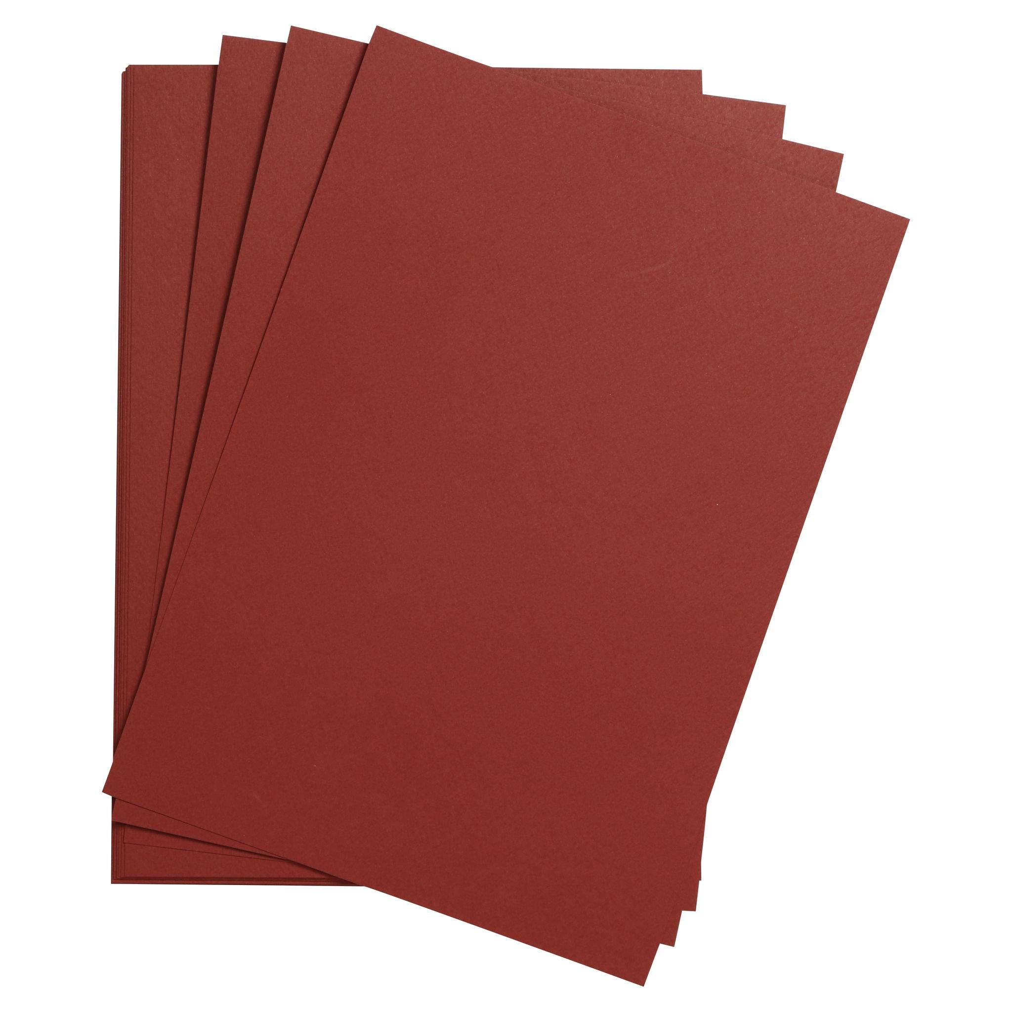 Clairefontaine Zeichenpapier 50x65 cm 160g, Pack. 24 Bogen - Bordeaux 93764C