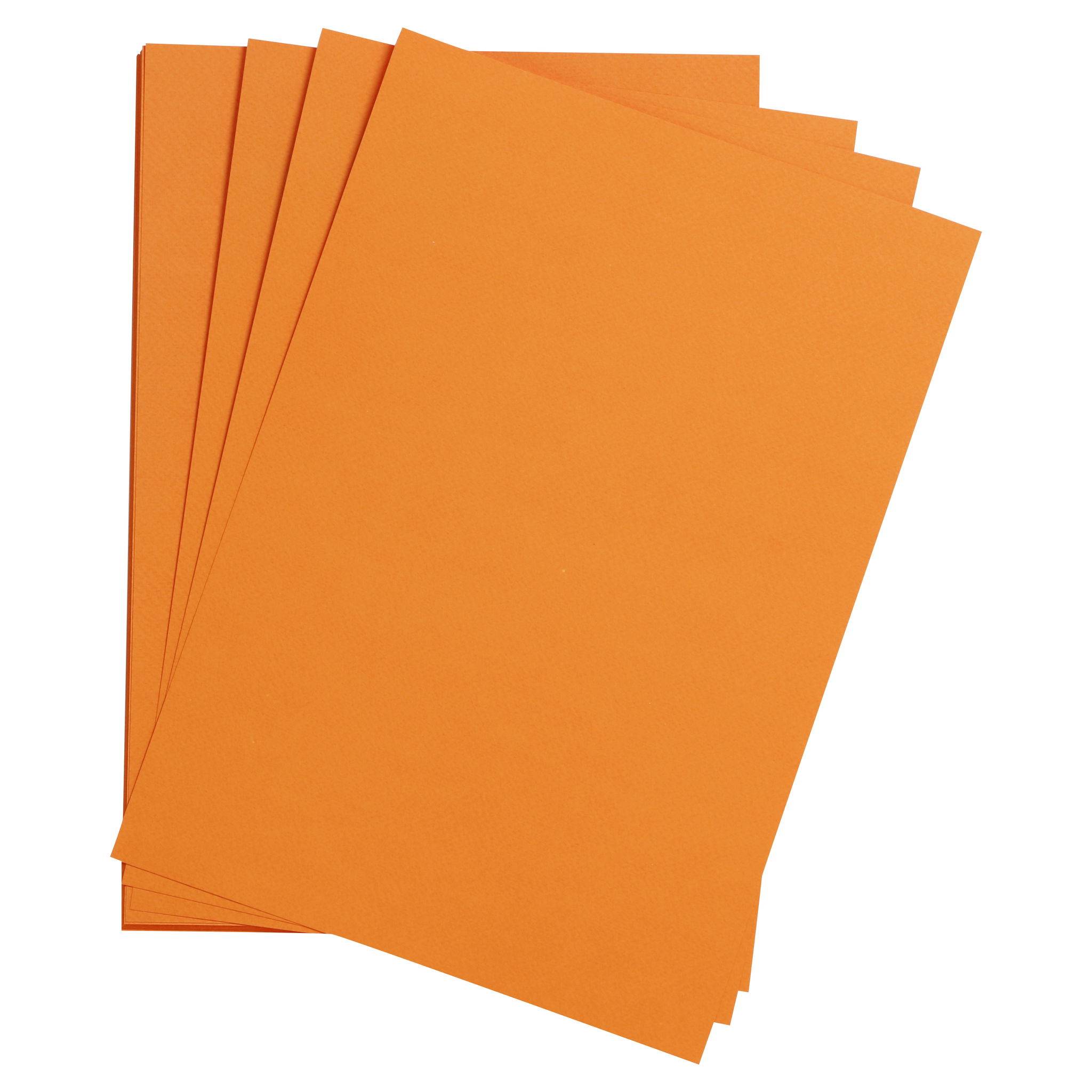 Clairefontaine Zeichenpapier 50x65 cm 160g, Pack. 24 Bogen - Orange 93773C