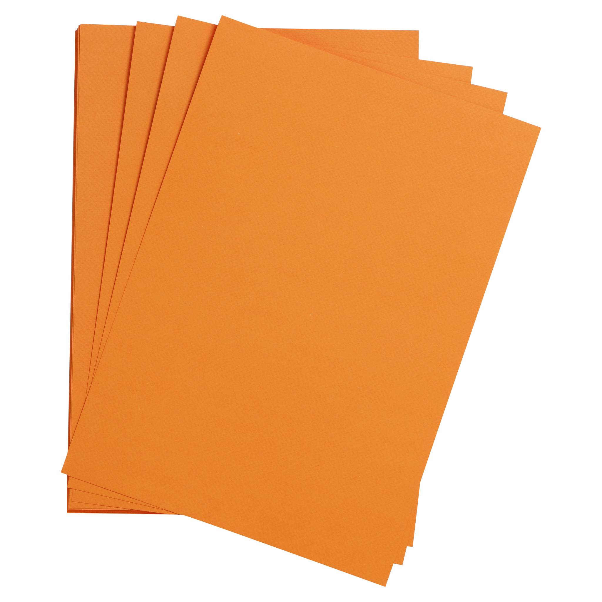 Clairefontaine Zeichenpapier 50x65 cm 160g, Pack. 24 Bogen - Orange 93773C