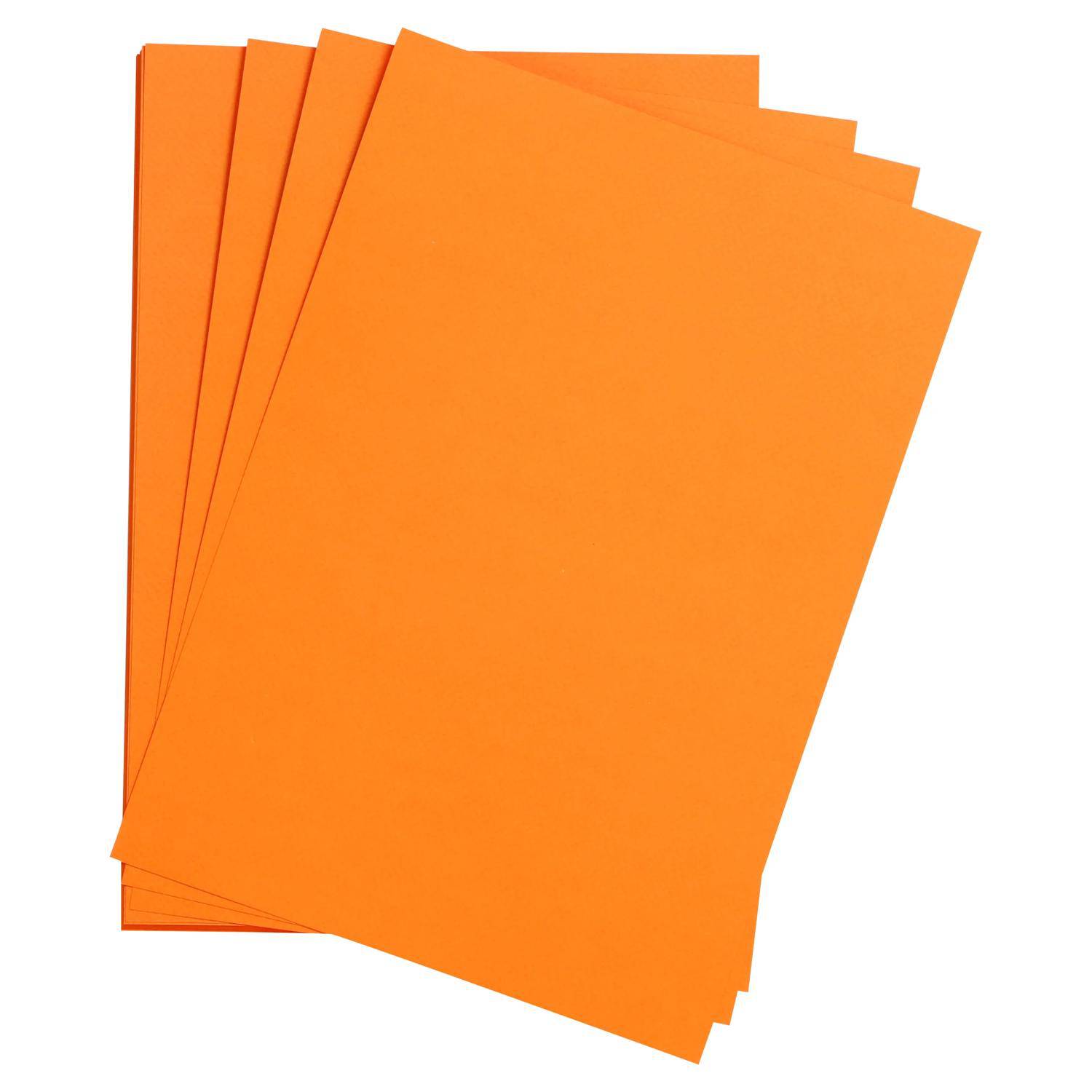 Clairefontaine Zeichenpapier 50x65 cm 160g, Pack. 24 Bogen - Orange 93773C
