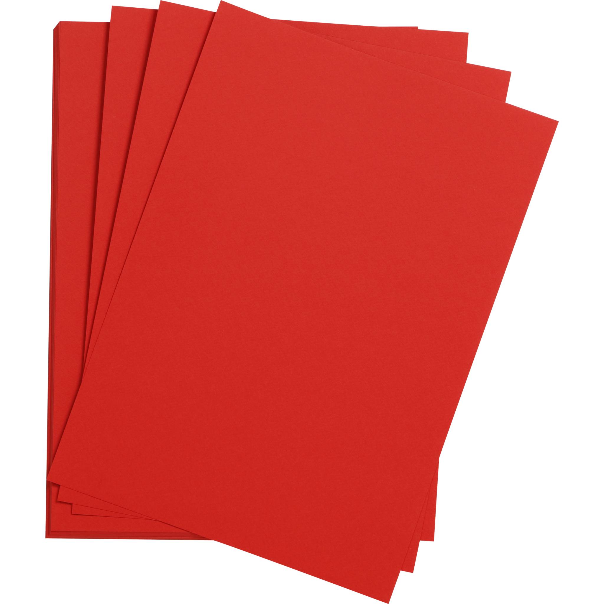 Clairefontaine Zeichenpapier 50x65 cm 160g, Pack. 24 Bogen - Mohnrot 93774C