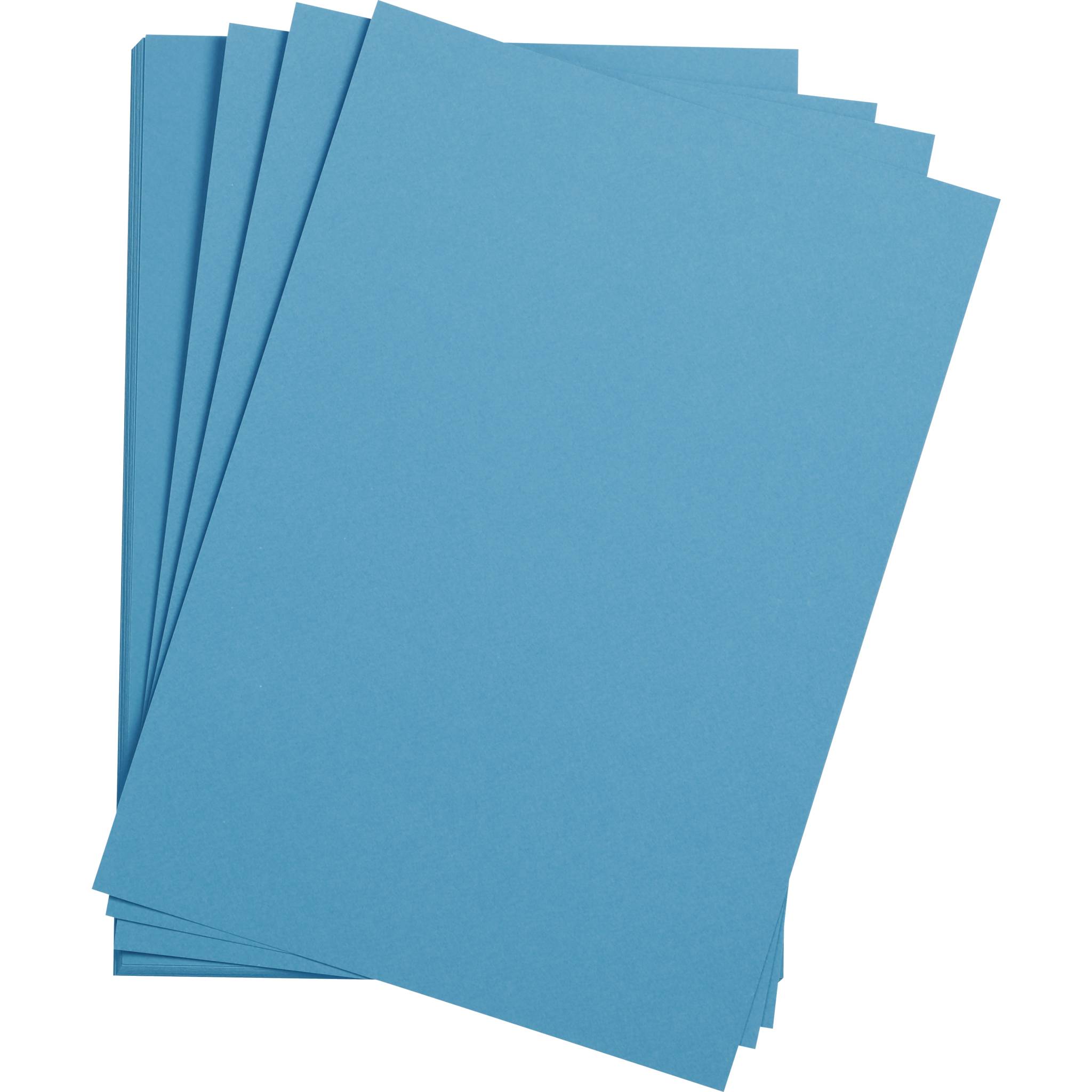 Clairefontaine Zeichenpapier 50x65 cm 160g, Pack. 24 Bogen - Türkisblau 93779C