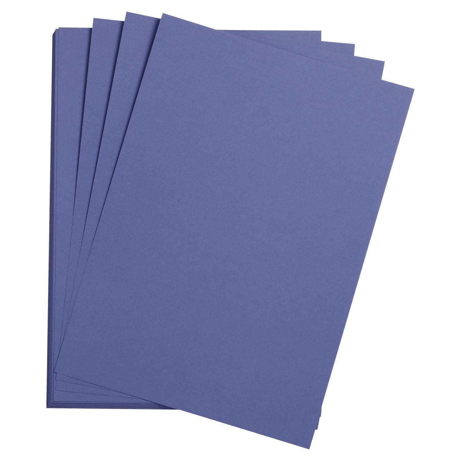 Clairefontaine Zeichenpapier 50x65 cm 160g, Pack. 24 Bogen - Karibikblau 93780C