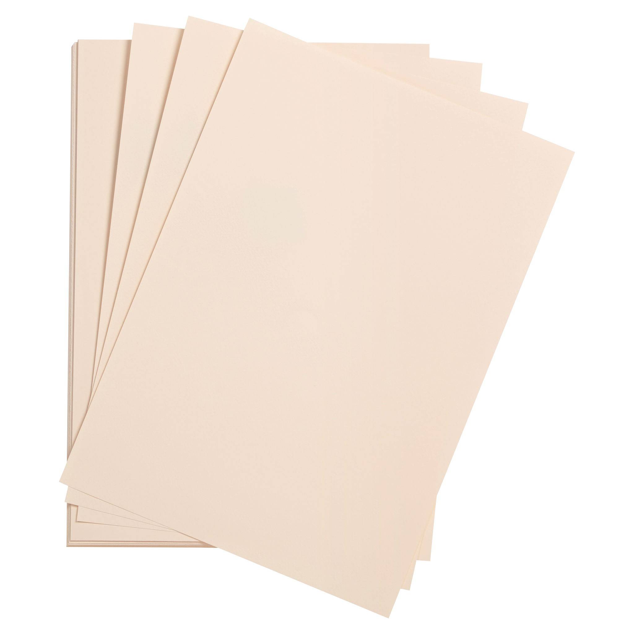 Clairefontaine Zeichenpapier 50x65 cm 160g, Pack. 24 Bogen - Hellrosa 93793C