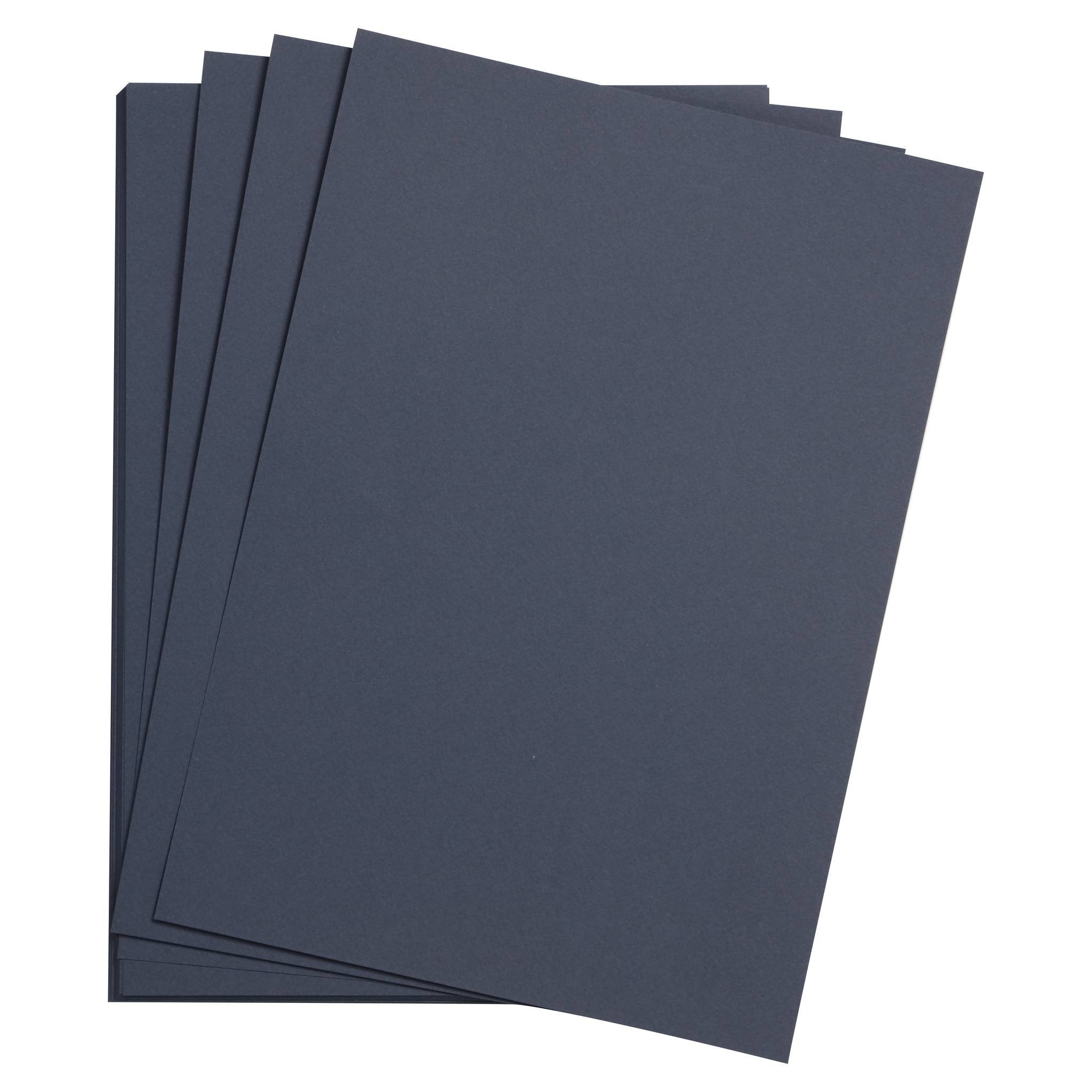 Clairefontaine Zeichenpapier 50x65 cm 160g, Pack. 24 Bogen - Marineblau 93763C