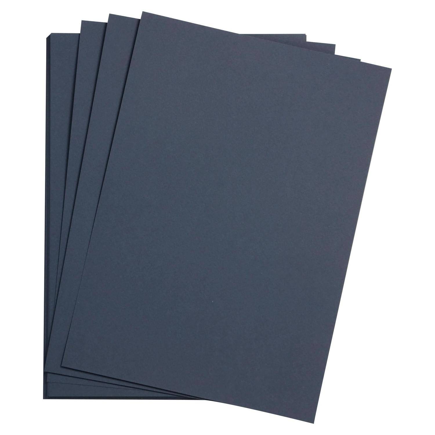 Clairefontaine Zeichenpapier 50x65 cm 160g, Pack. 24 Bogen - Marineblau 93763C