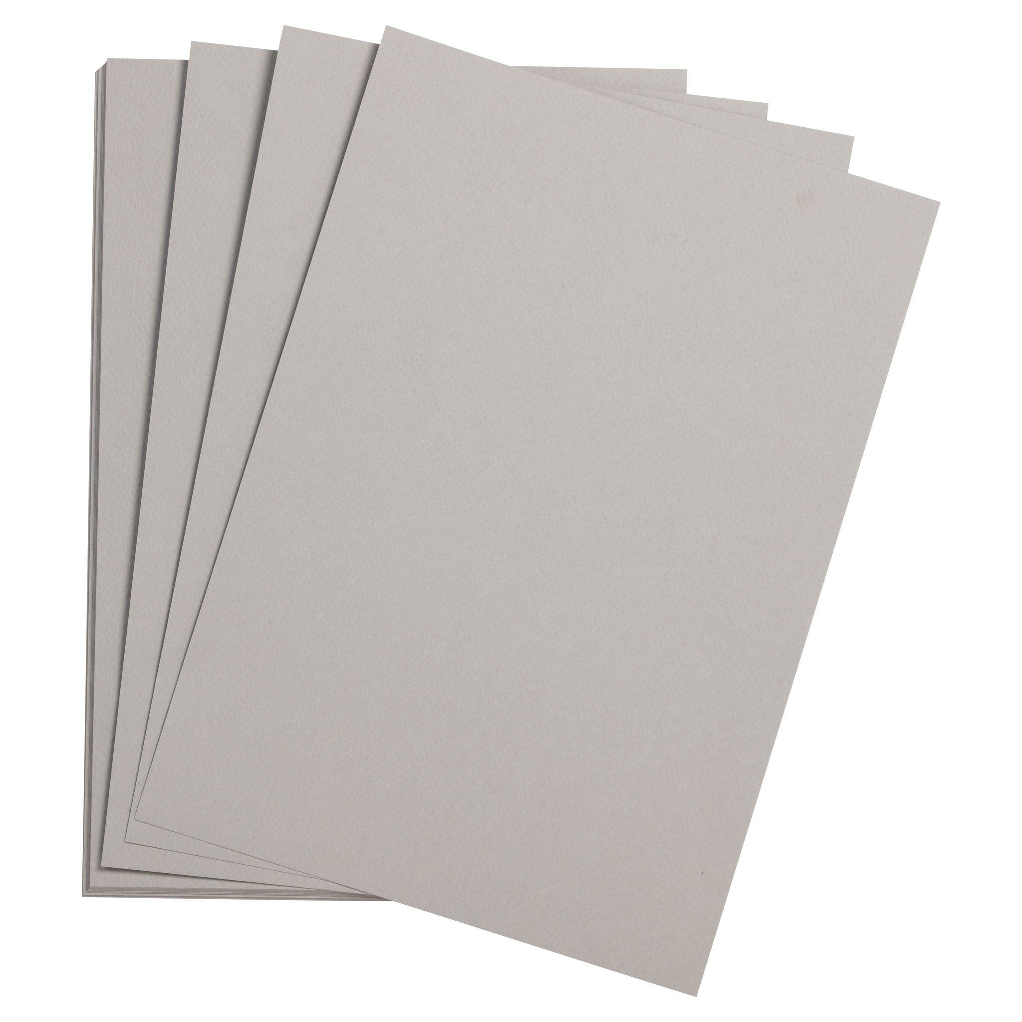 Clairefontaine Zeichenpapier 50x65 cm 160g, Pack. 24 Bogen - Grau 93767C